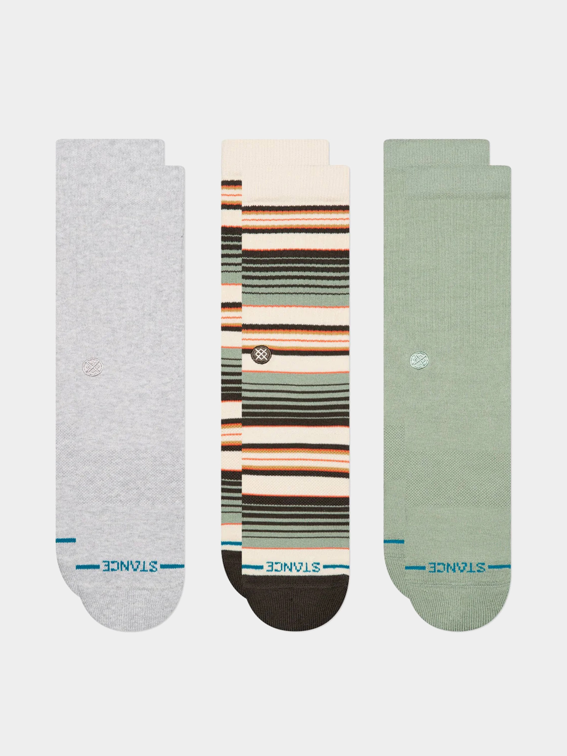 Stance Socken Repeteur Crew 3 Pack (light heather)