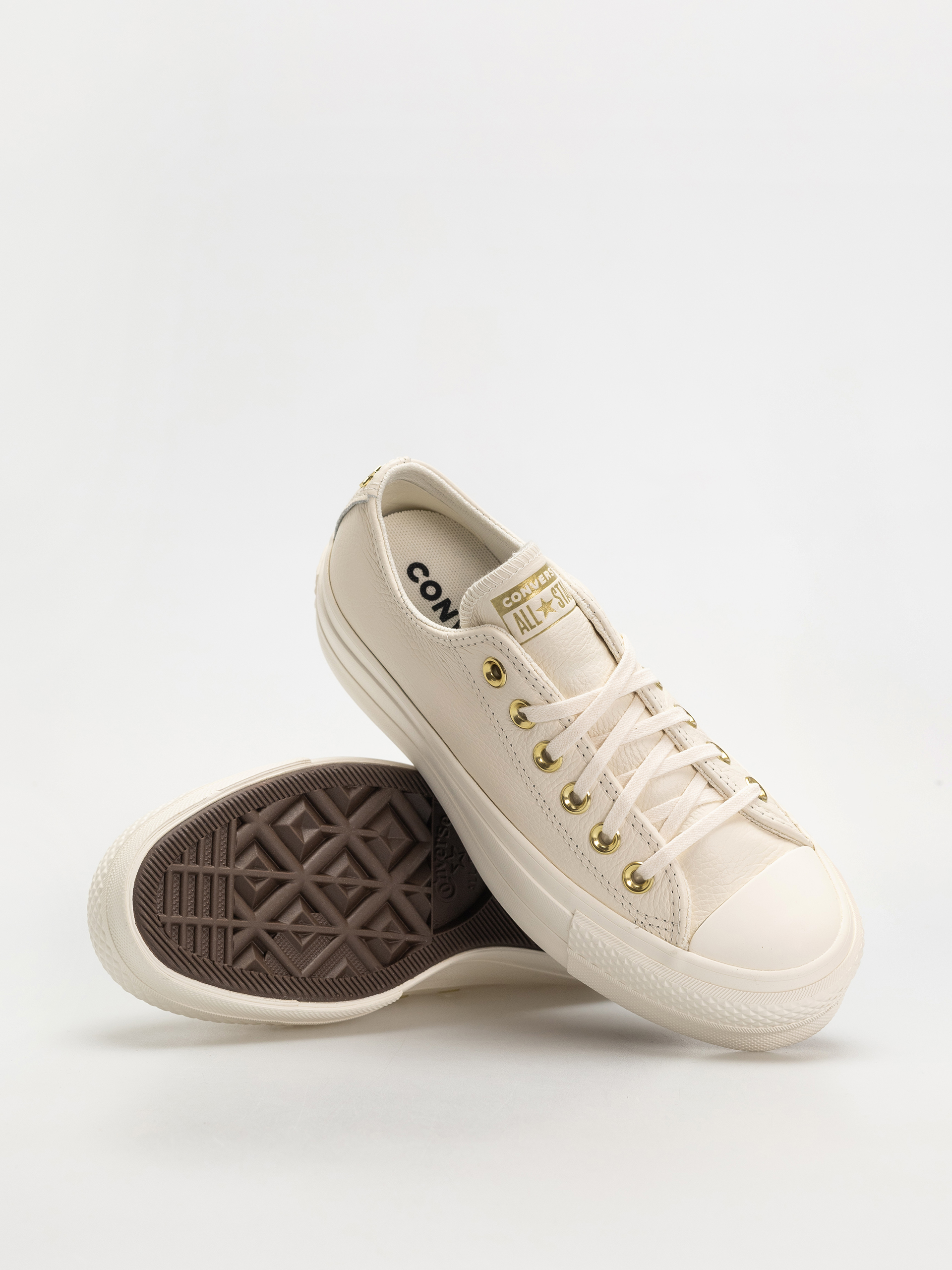 Converse Chucks Chuck Taylor All Star Lift Ox Wmn (egret/egret/gold)
