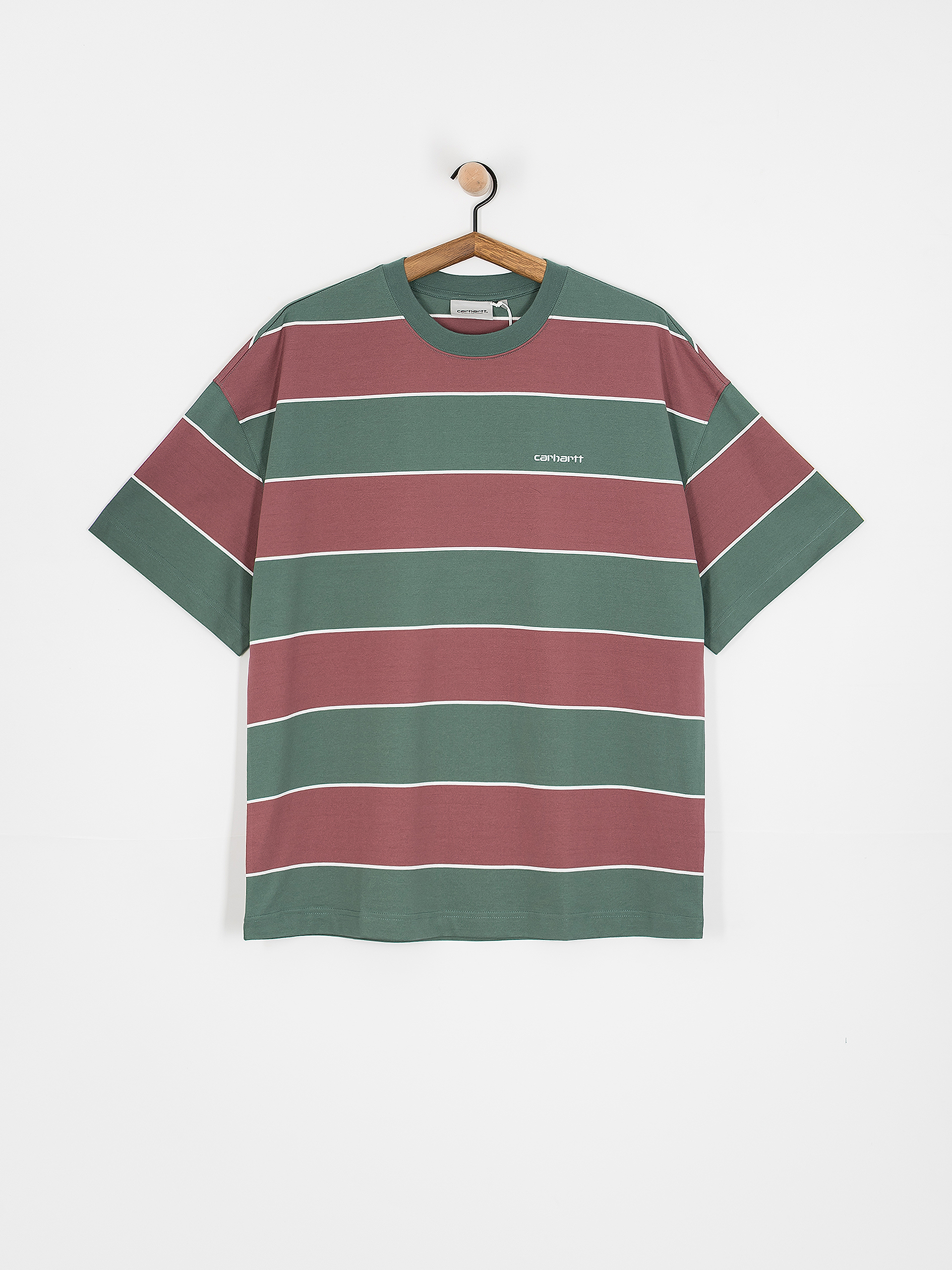 Carhartt WIP Quinby T-Shirt (quinby stripe/silver pine)