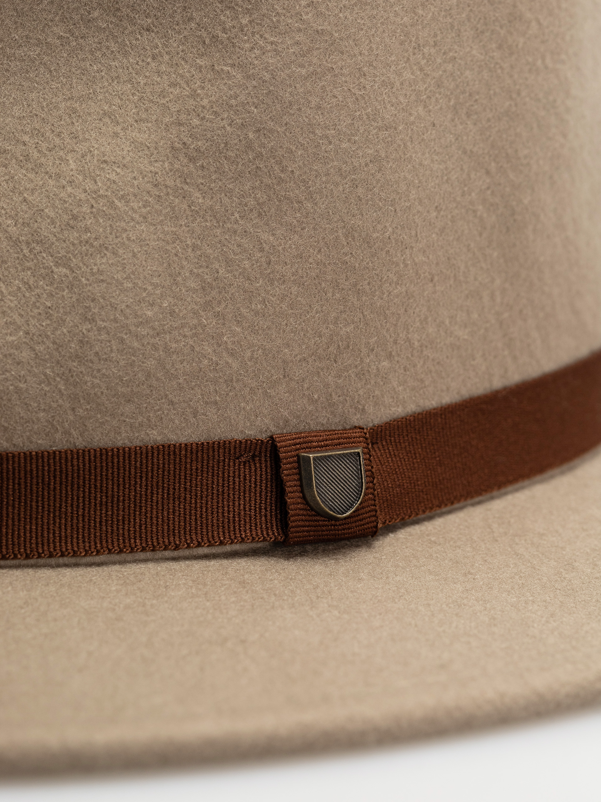 Brixton Messer Packable Fedora Hat (timberwolf/light brown)