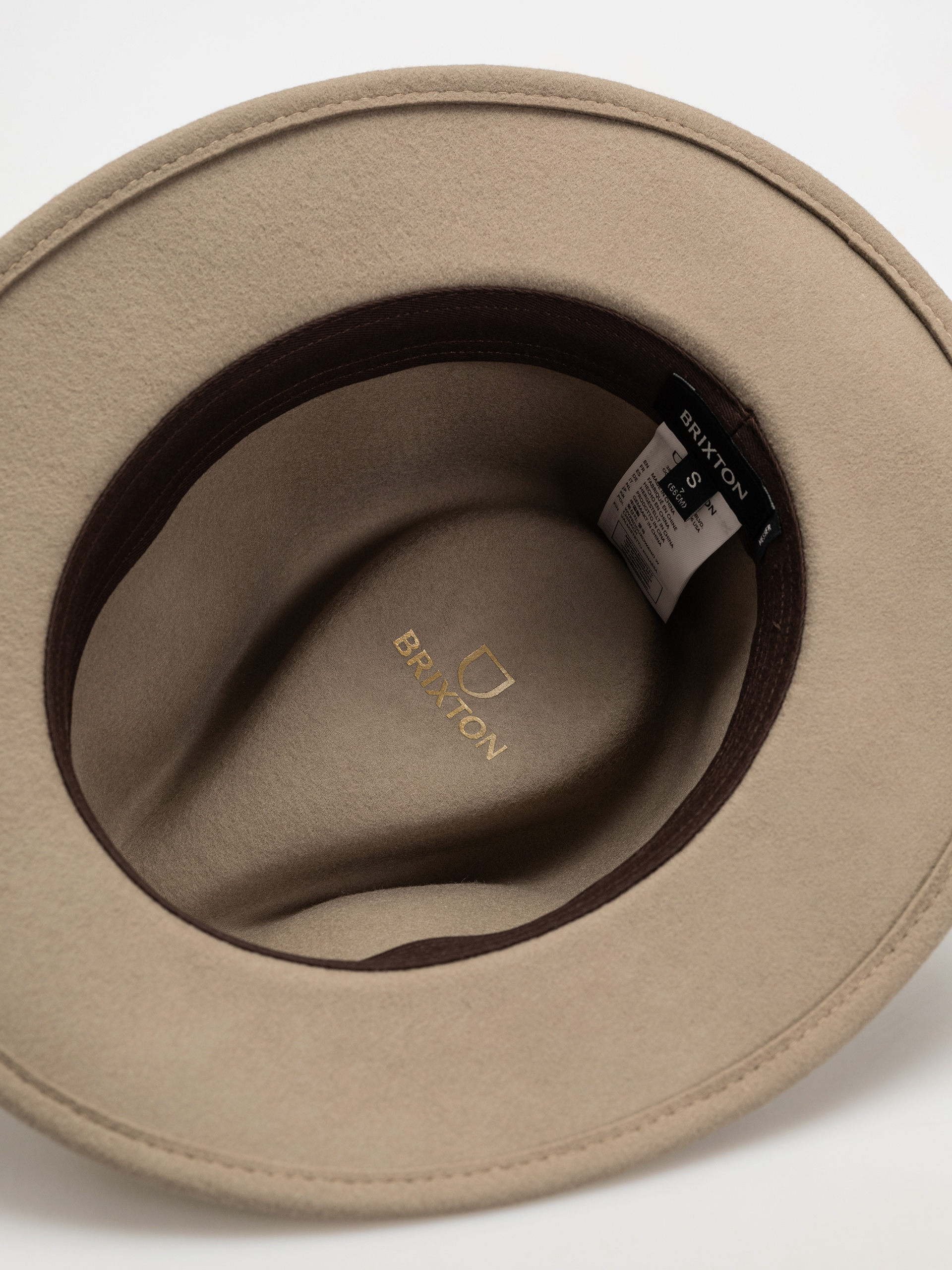 Brixton Messer Packable Fedora Hat brown (timberwolf/light brown)