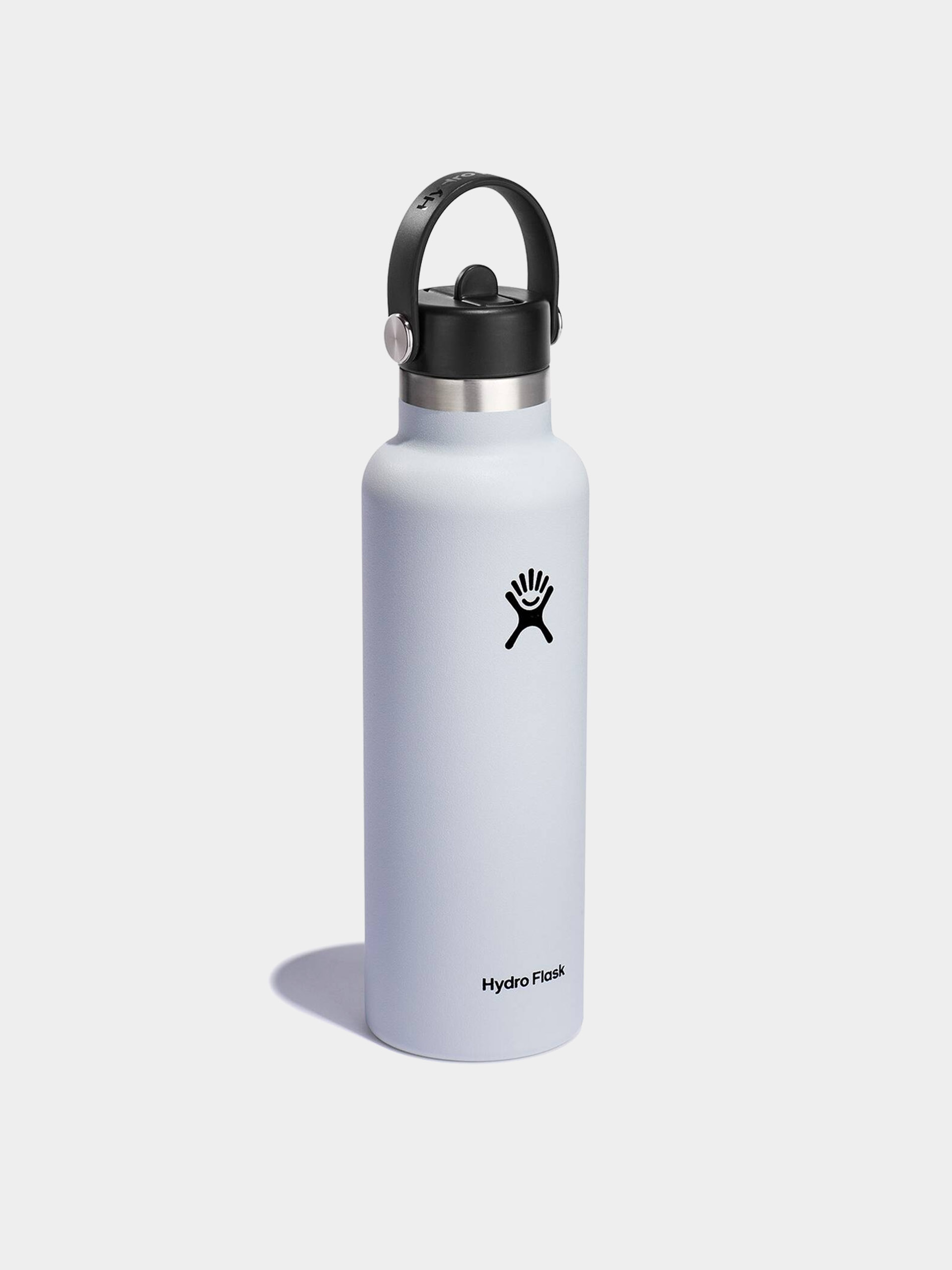 Hydro Flask Bottle Standard Mouth Flex Straw Cap 621ml (white)