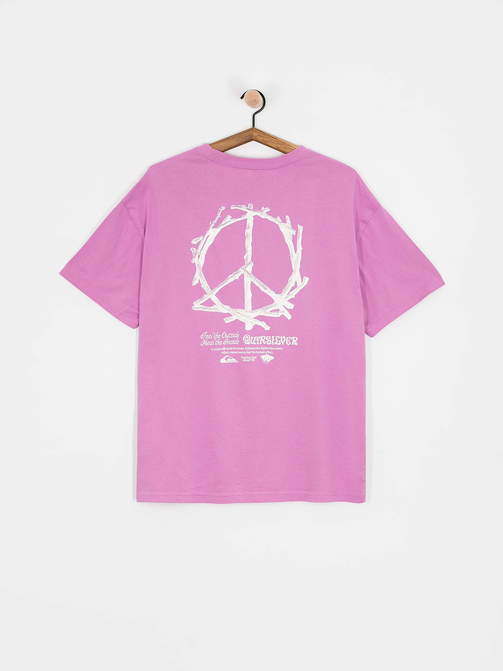 売れ筋商品|||クイックシルバー Tシャツ レディース トップス TREE CONNECTION UNISEX - Print T-shirt - violet Quiksilver Tree Connection T-Shirt - pink (violet)