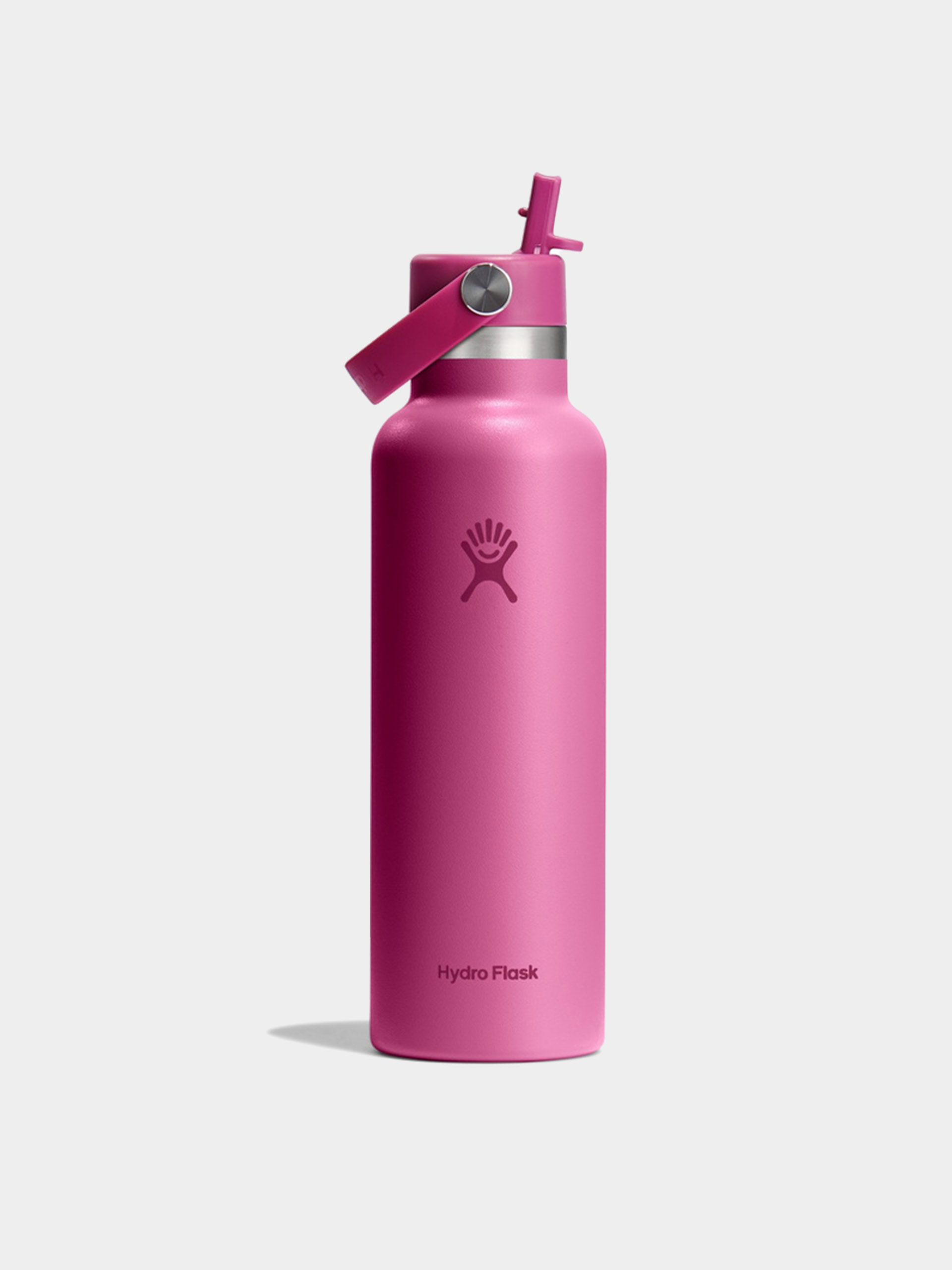 Hydro Flask Bottle Standard Mouth Flex Straw Cap 621ml - pink (reef)