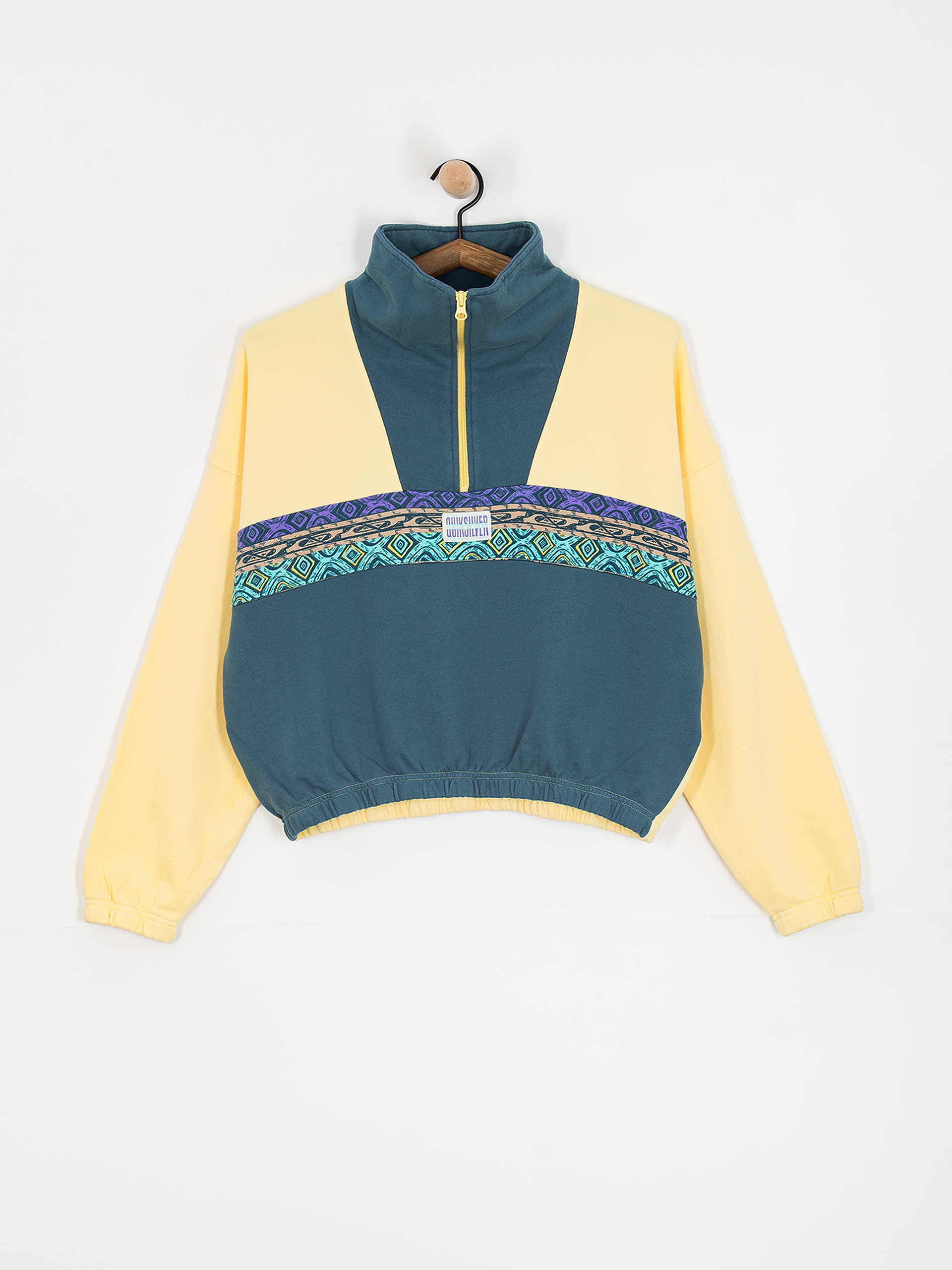 Quiksilver Half Zip Wmn Fleece - yellow, green (popcorn)