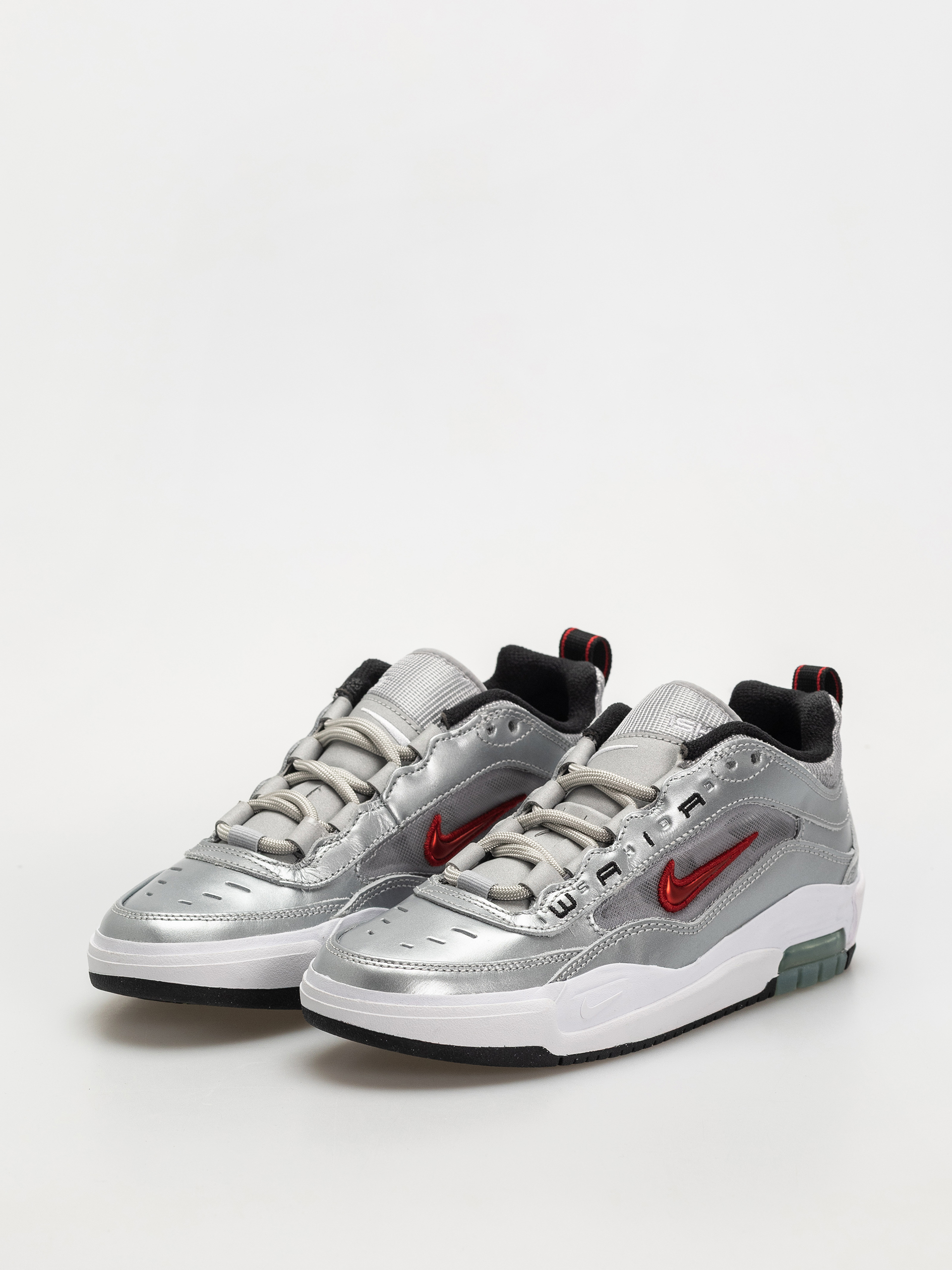 Nike SB Schuhe AIR MAX ISHOD PRM (metallic silver/varsity red)
