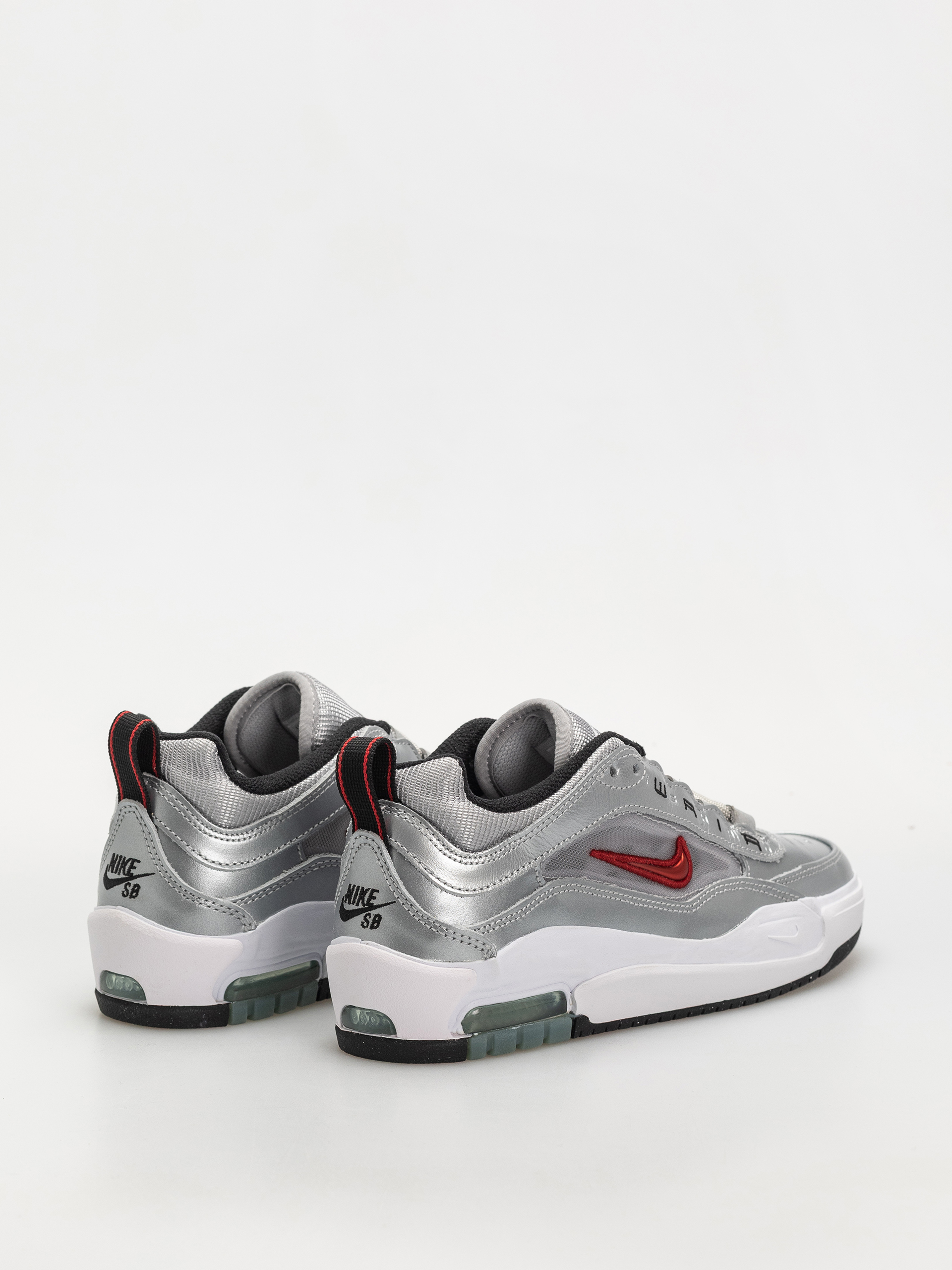 Nike SB Schuhe AIR MAX ISHOD PRM (metallic silver/varsity red)