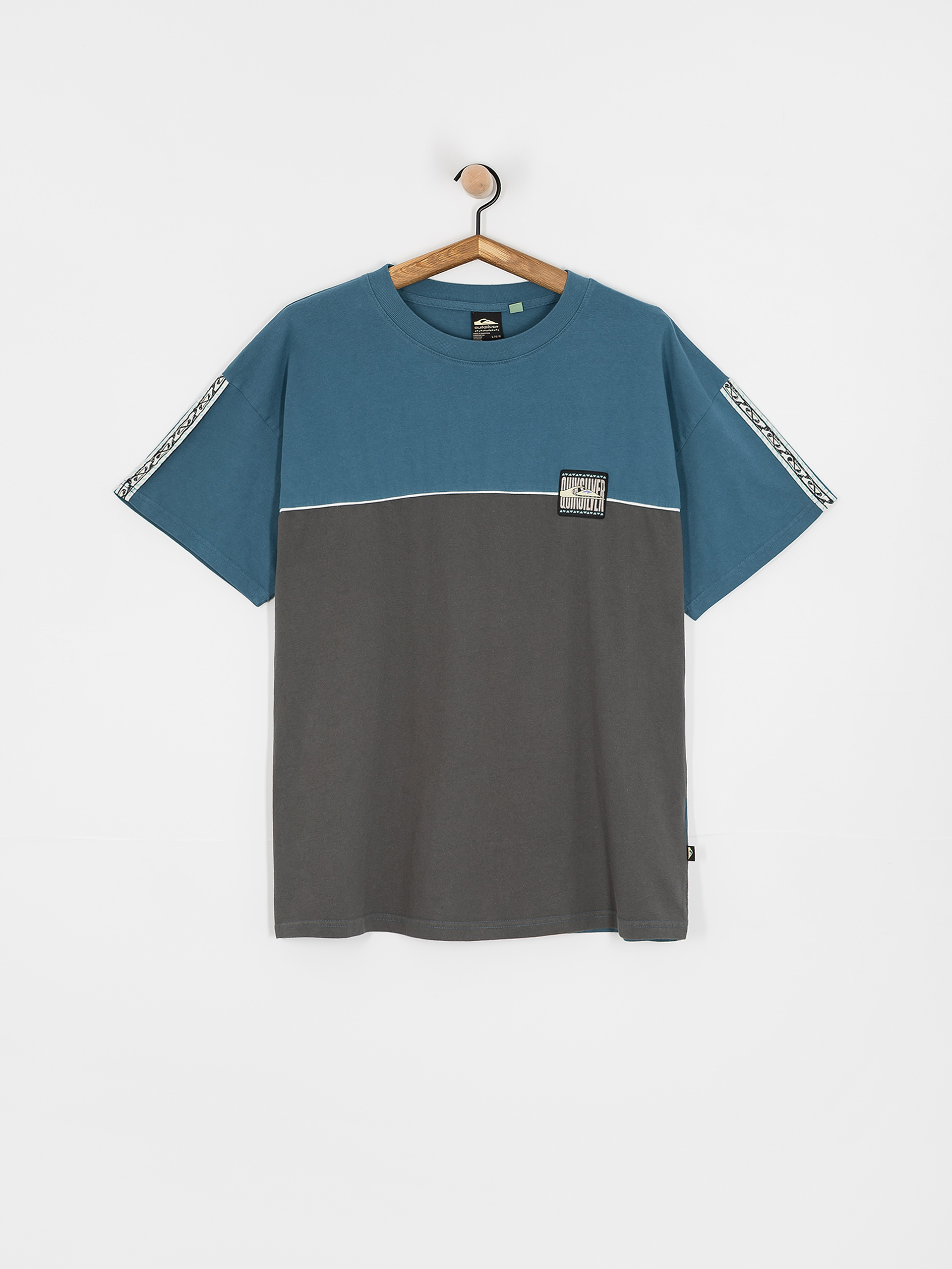 Quiksilver T-Shirt Global Heat Color Block (dark shadow)