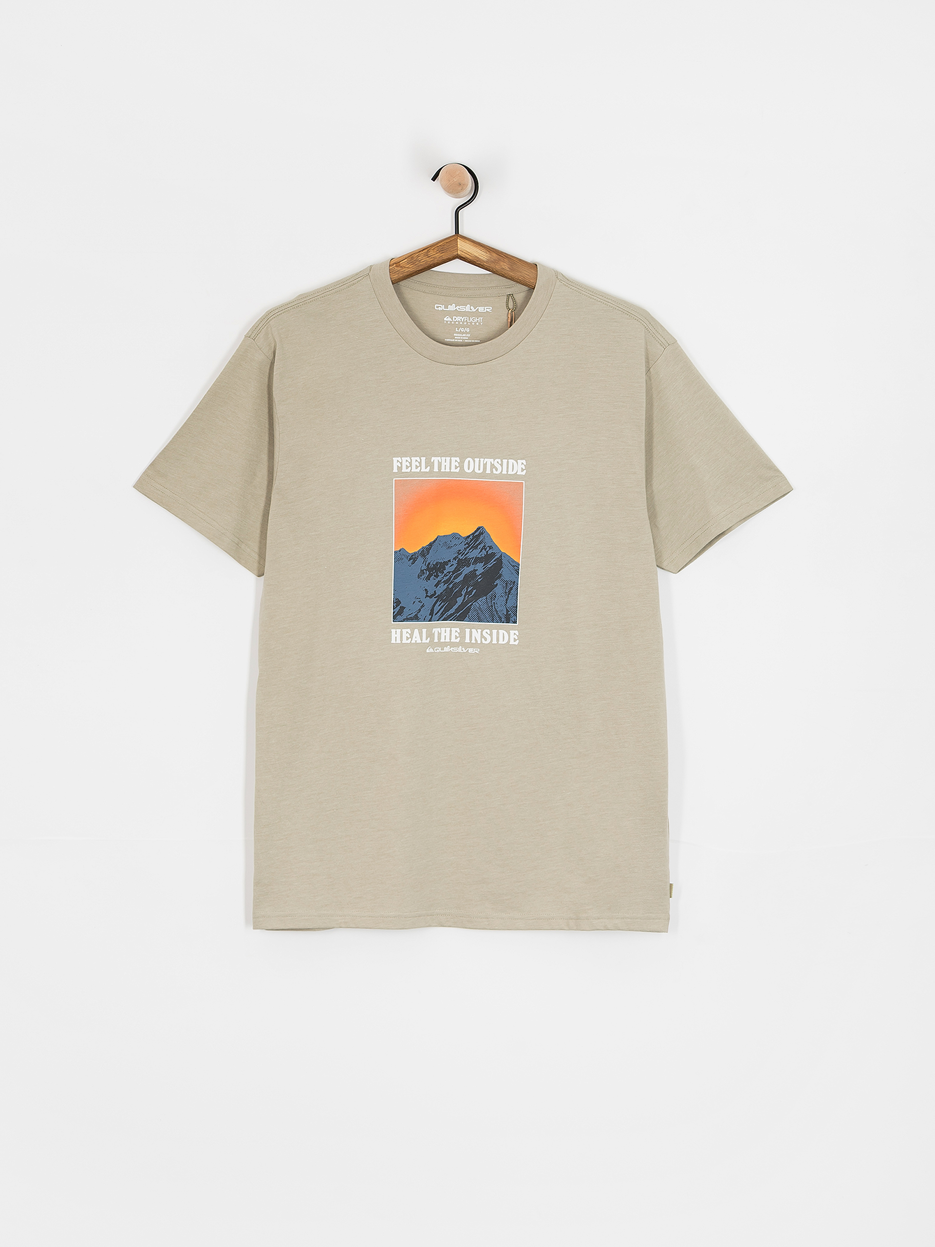 Quiksilver T-Shirt Feel The Outside (abbey stone)