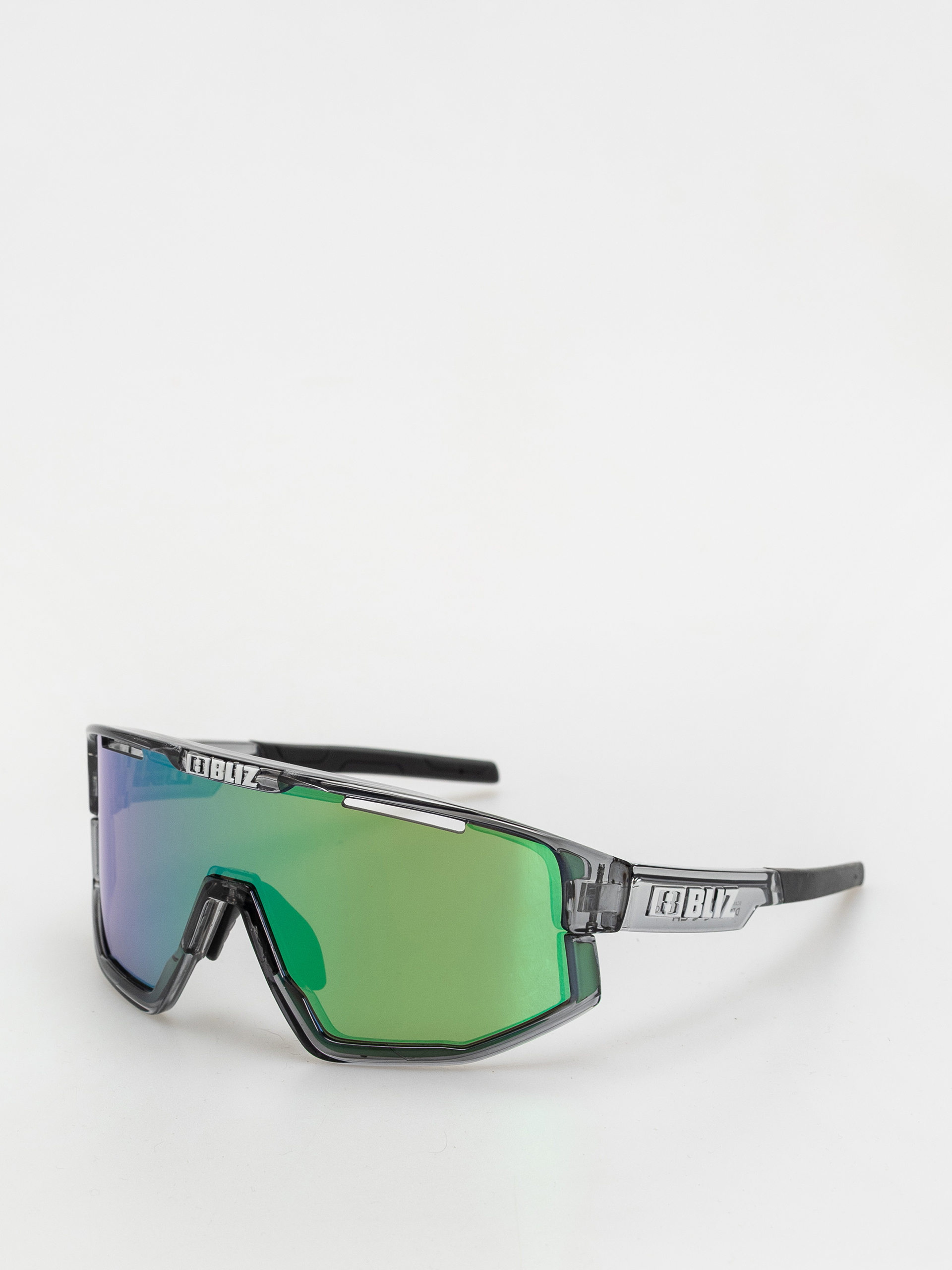 Bliz Sonnenbrille Fusion (crystal black/brown w green multi)