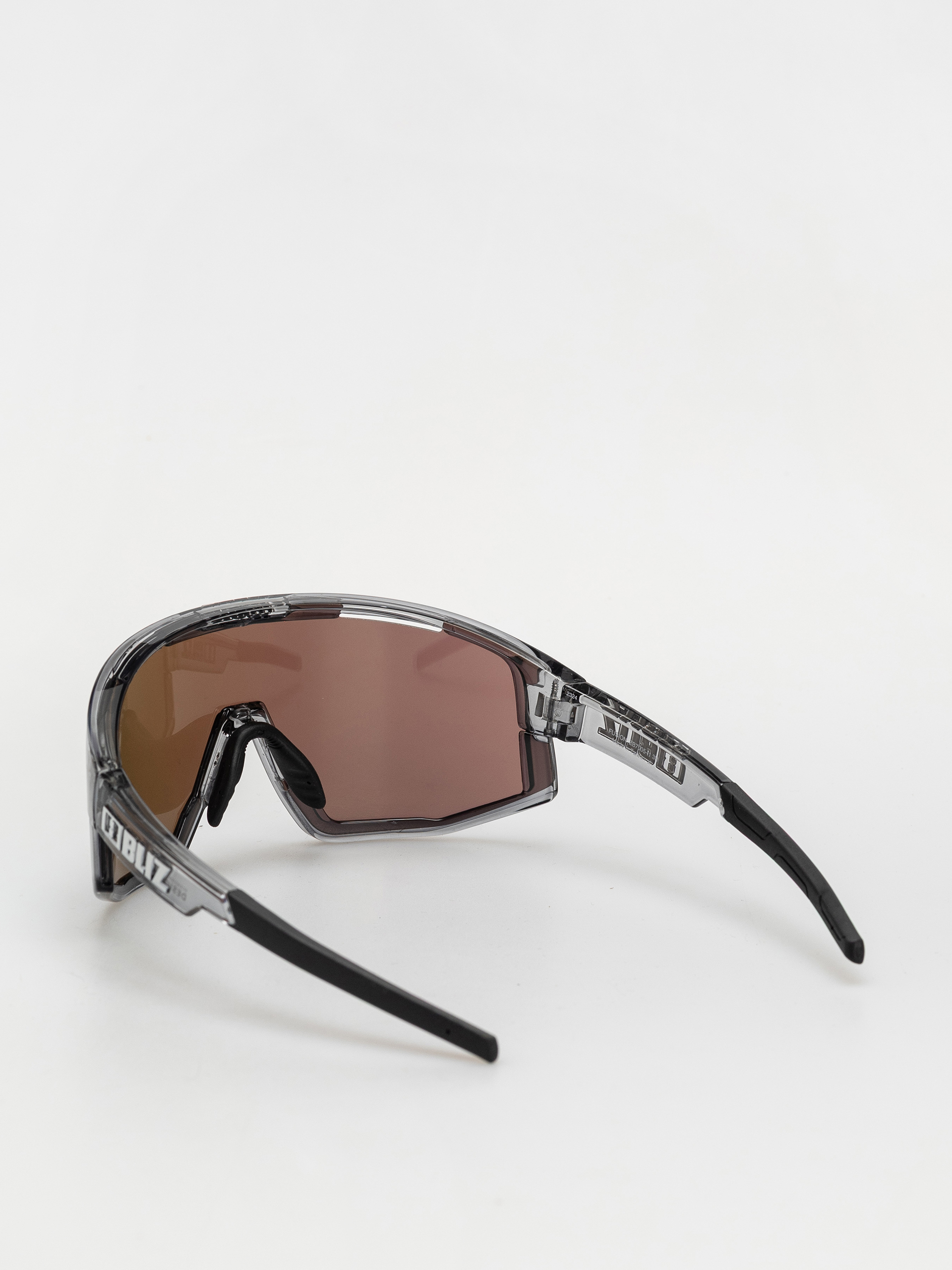 Bliz Sonnenbrille Fusion (crystal black/brown w green multi)
