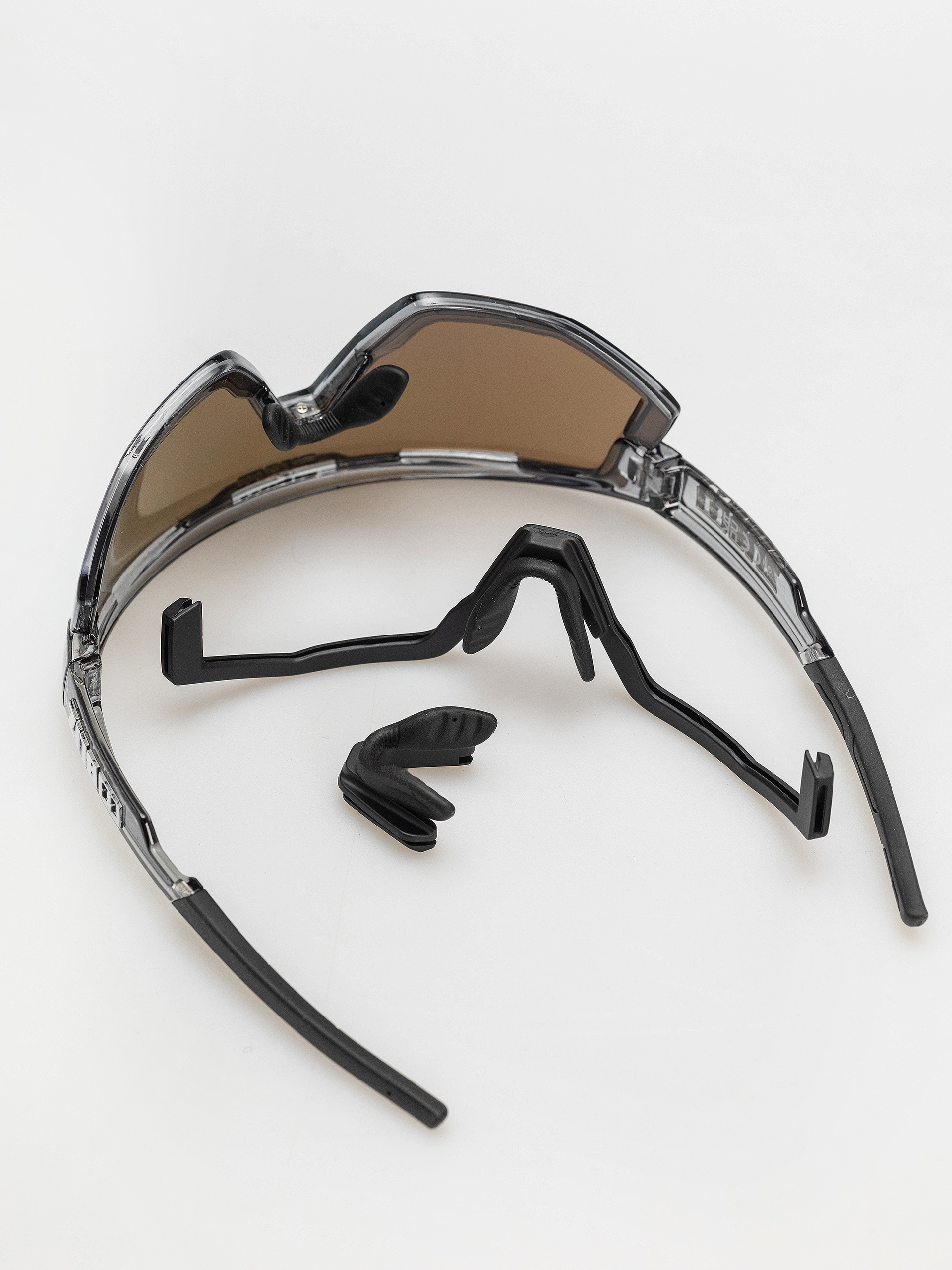 Bliz Sonnenbrille Fusion (crystal black/brown w green multi)