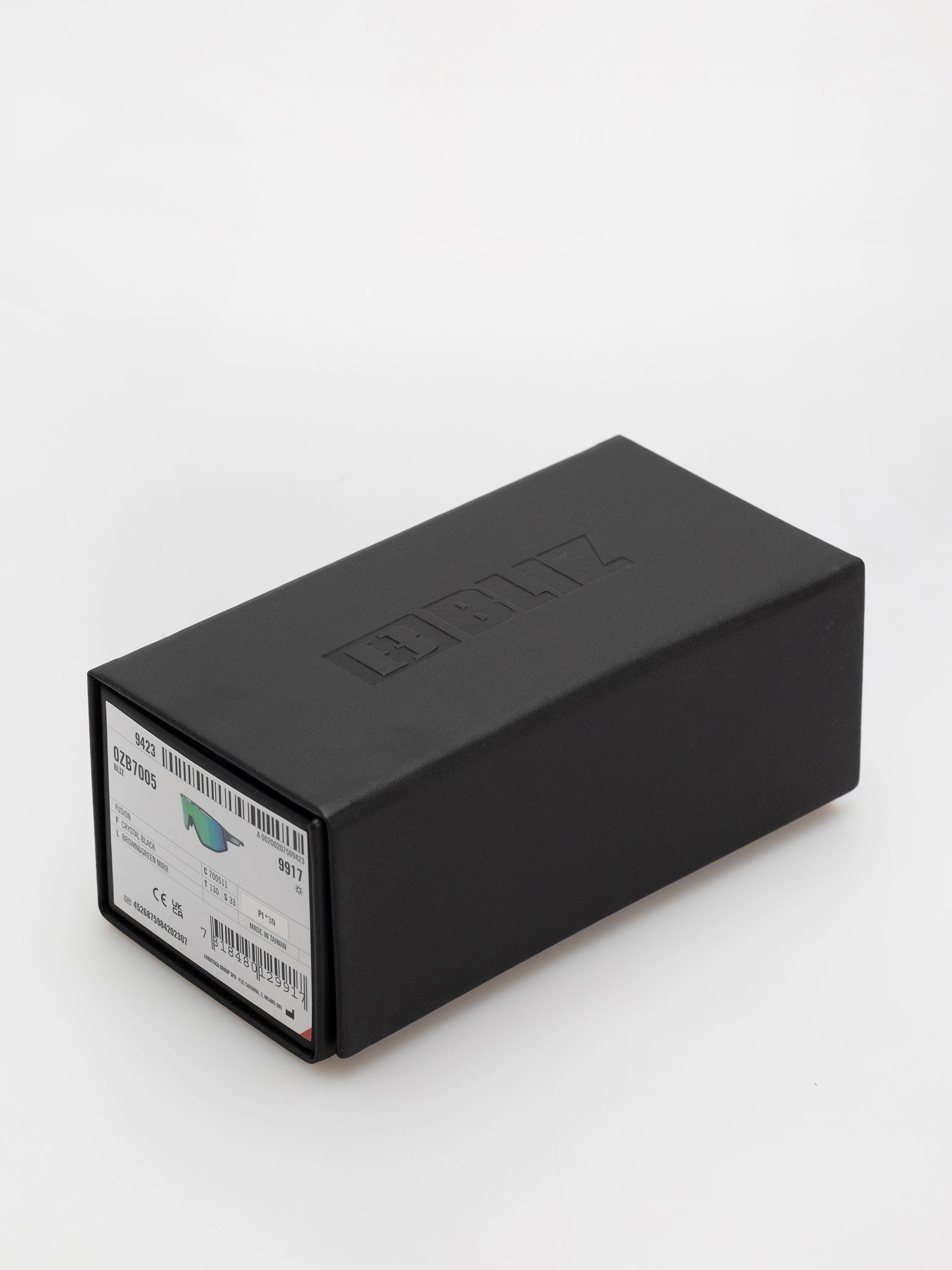 Bliz Sonnenbrille Fusion (crystal black/brown w green multi)