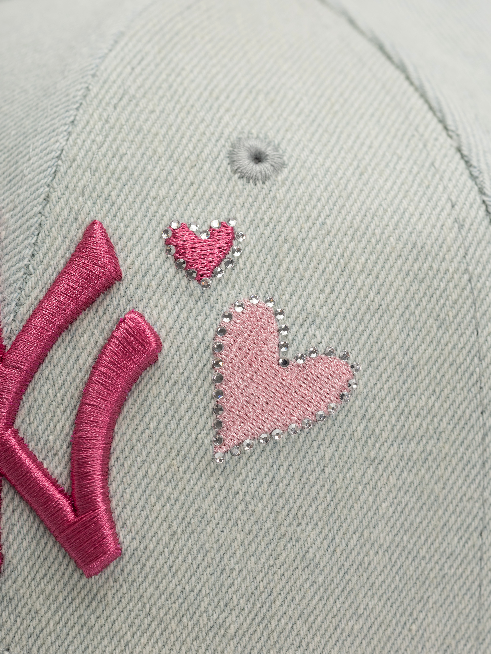 New Era Cap Denim Icon 9Forty New York Yankees Wmn (pastel blue)