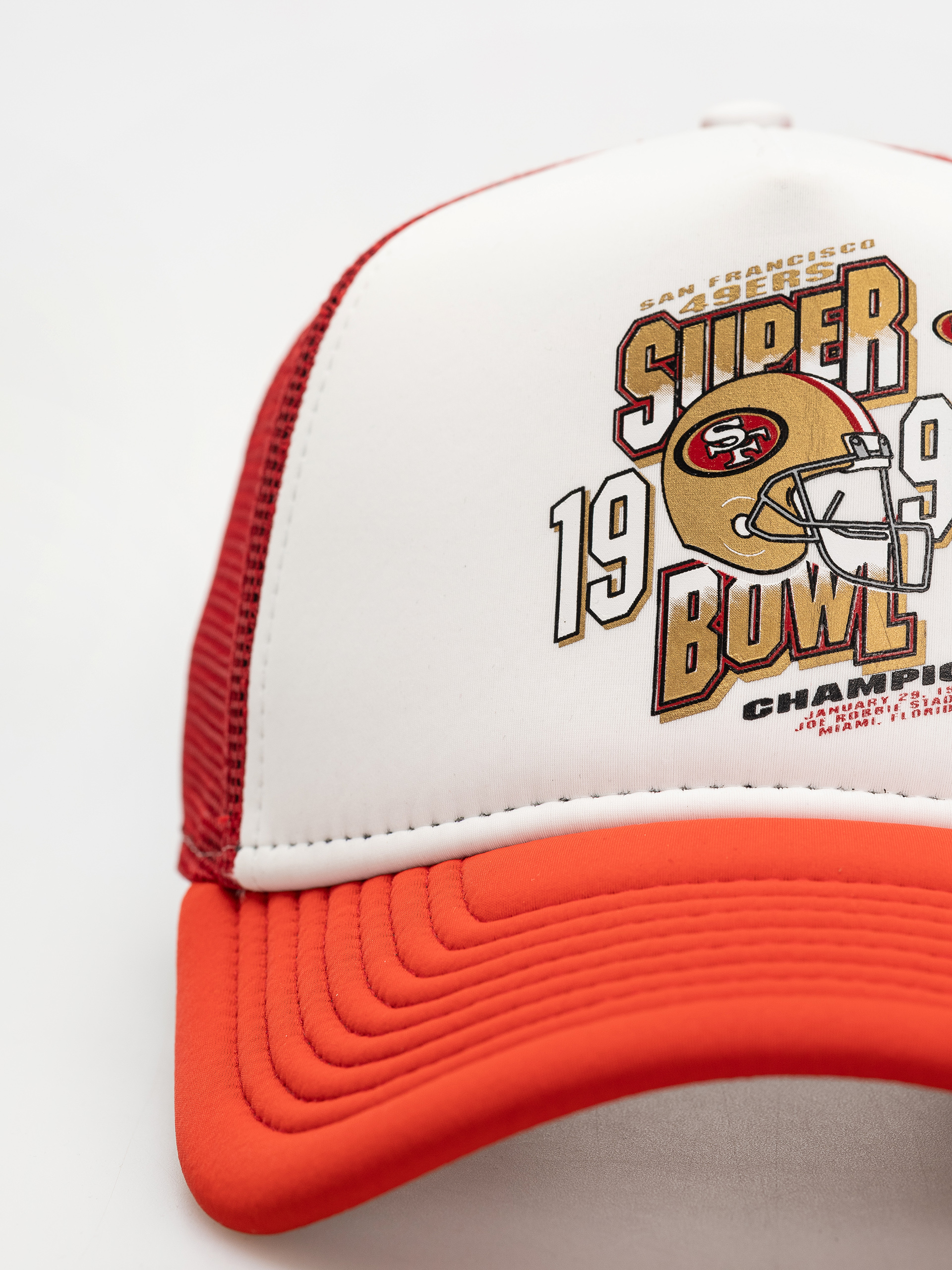 New Era Superbowl Trucker 49Ers Cap (red)