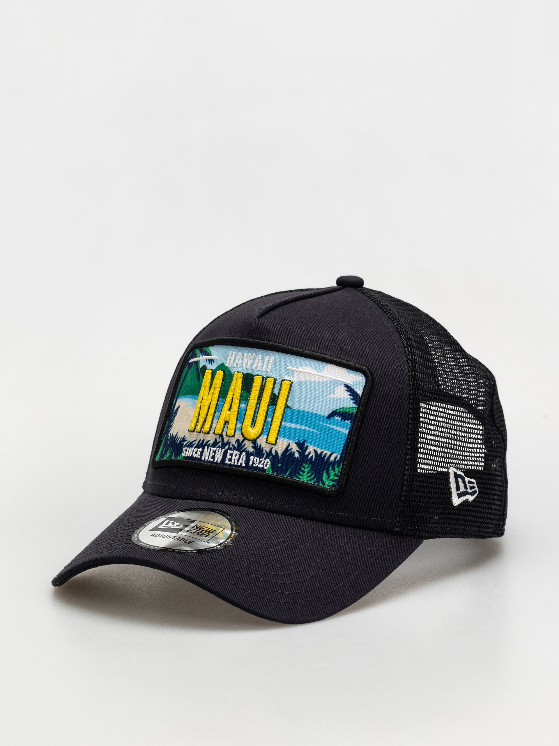 New Era License Plate Trucker Cap (navy)