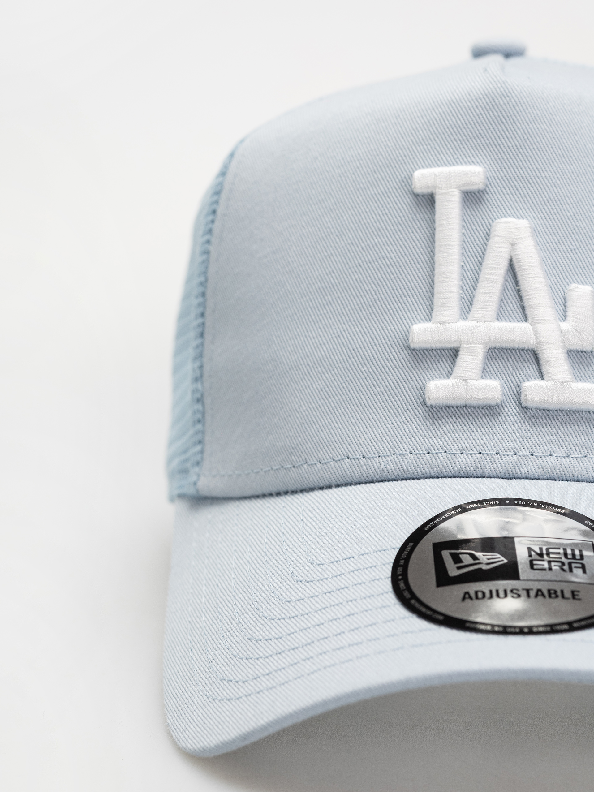 New Era League Essential Trucker La Dodgers Cap (pastel blue)