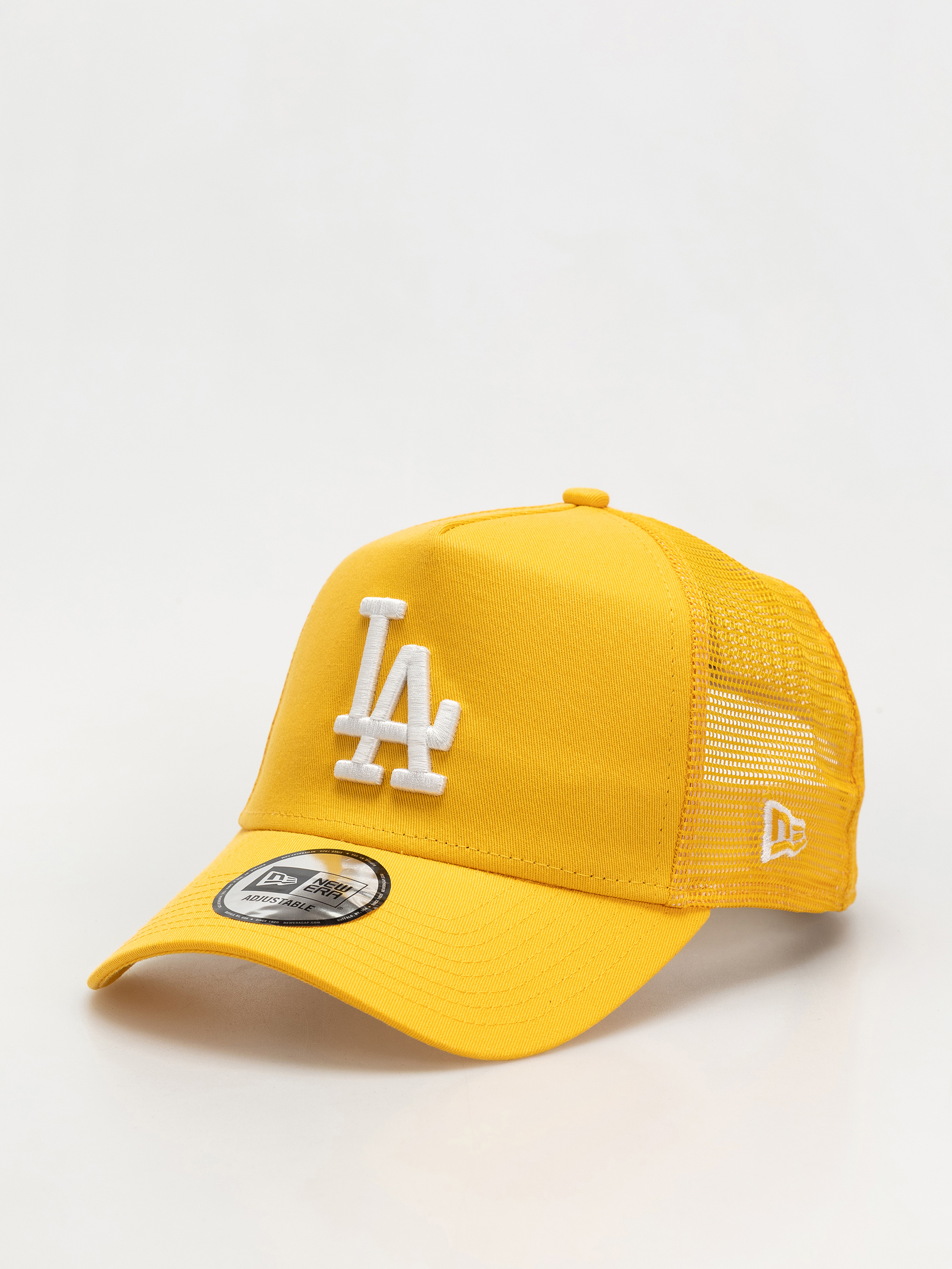 New Era League Essential Trucker La Dodgers Cap (med yellow)