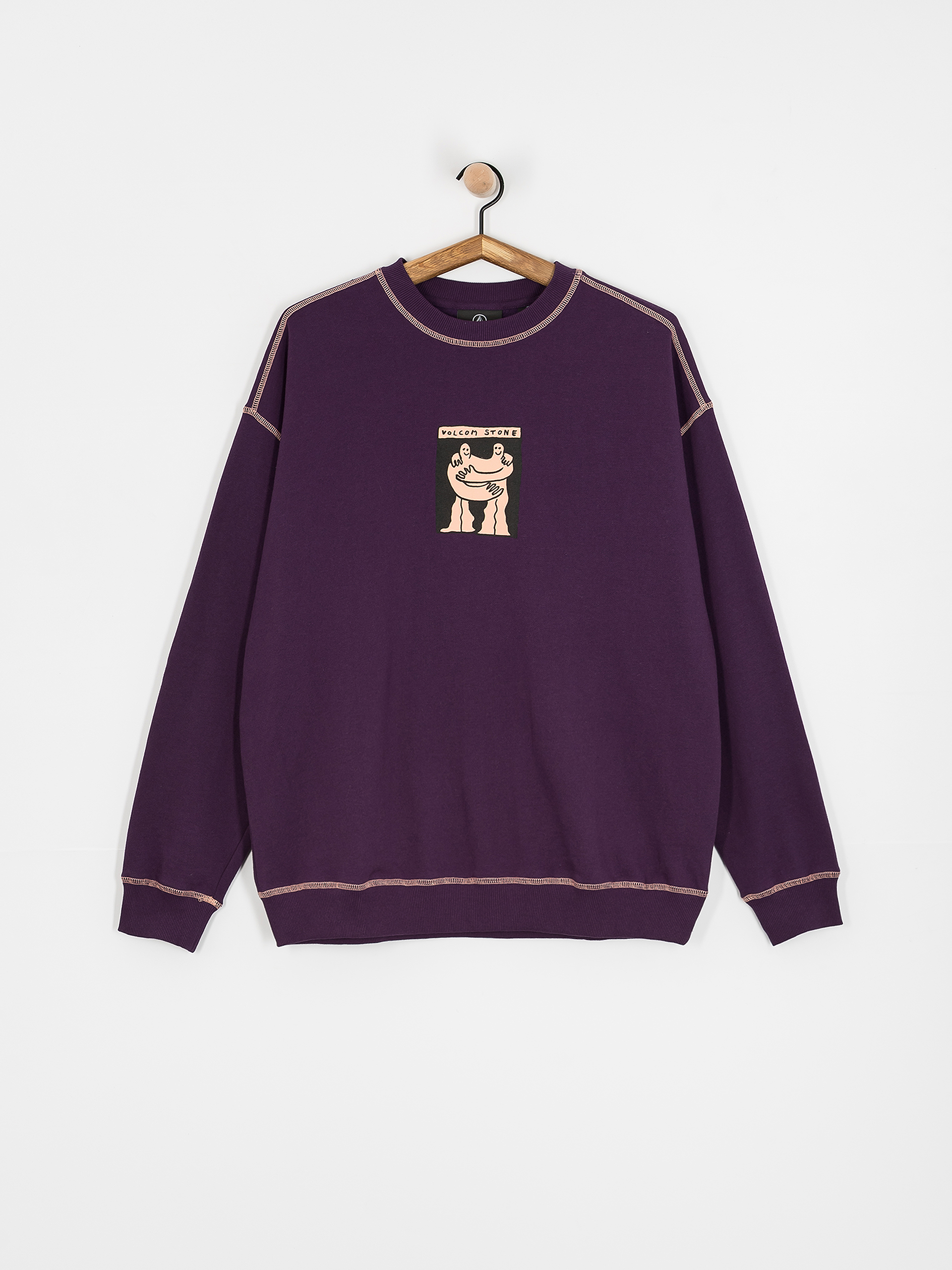 Volcom Podcol Crew Sweatshirt (grape royale)