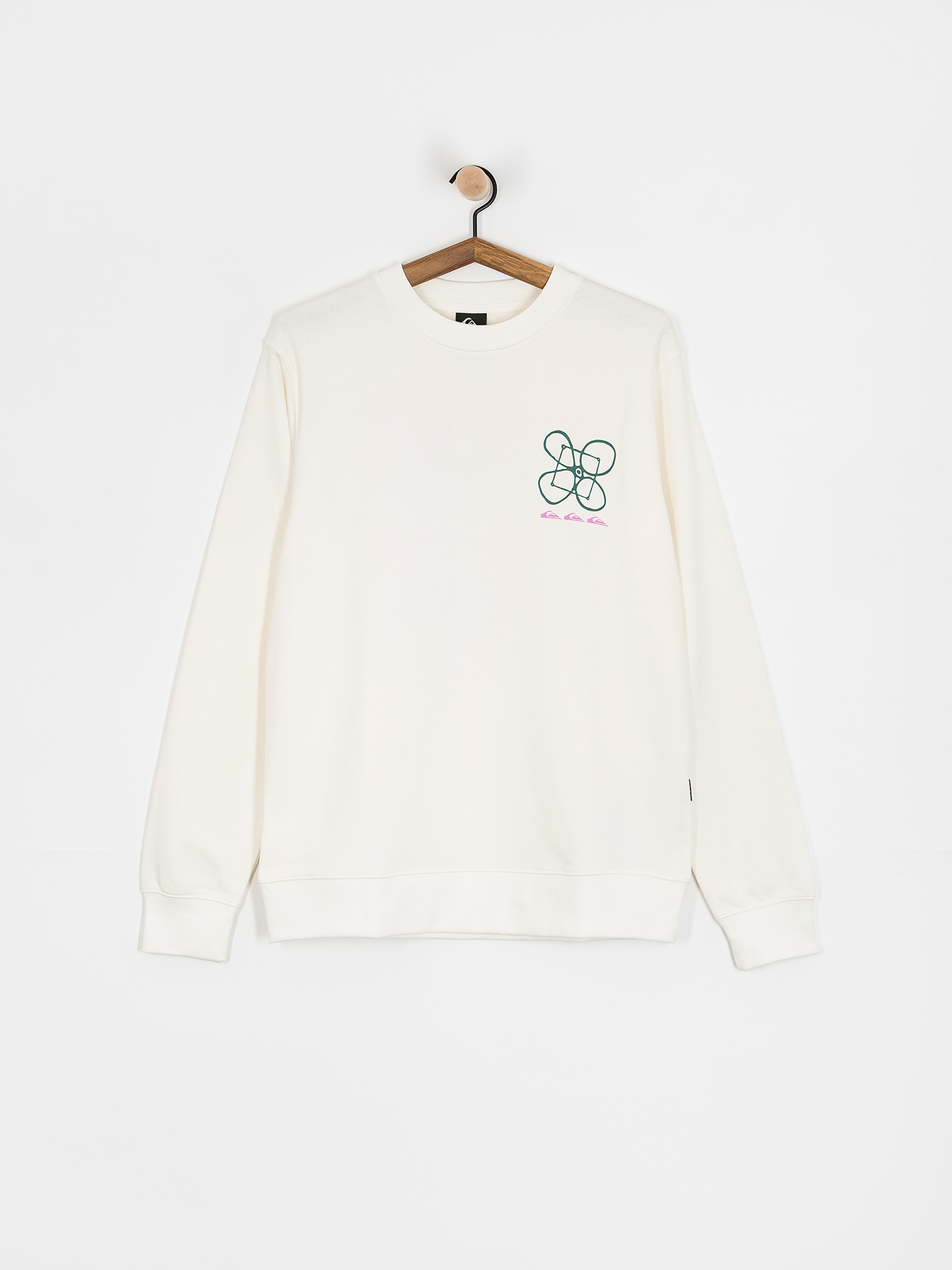 Quiksilver Graphic Mix Sweatshirt (snow white)