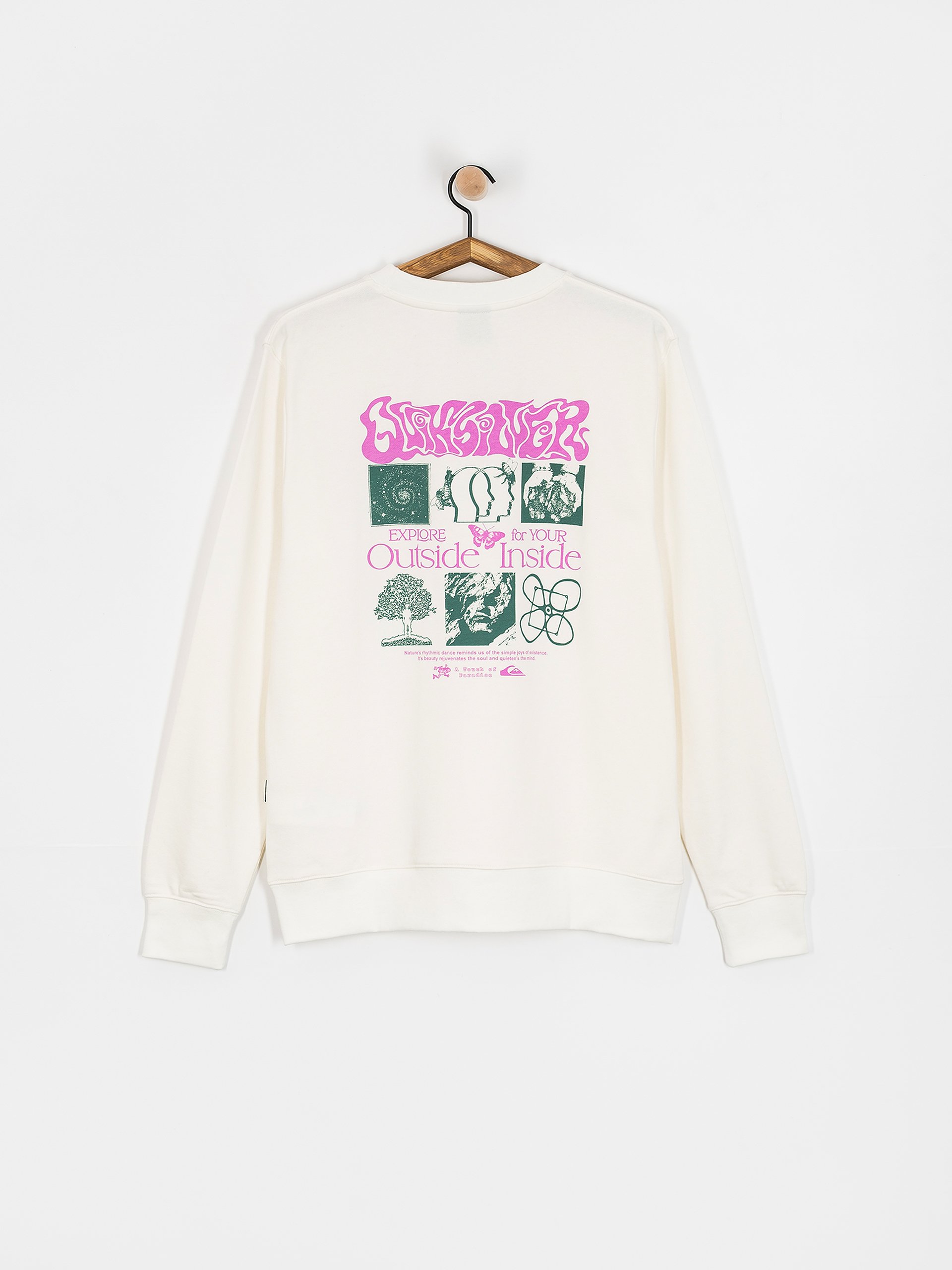 Quiksilver Graphic Mix Sweatshirt (snow white)