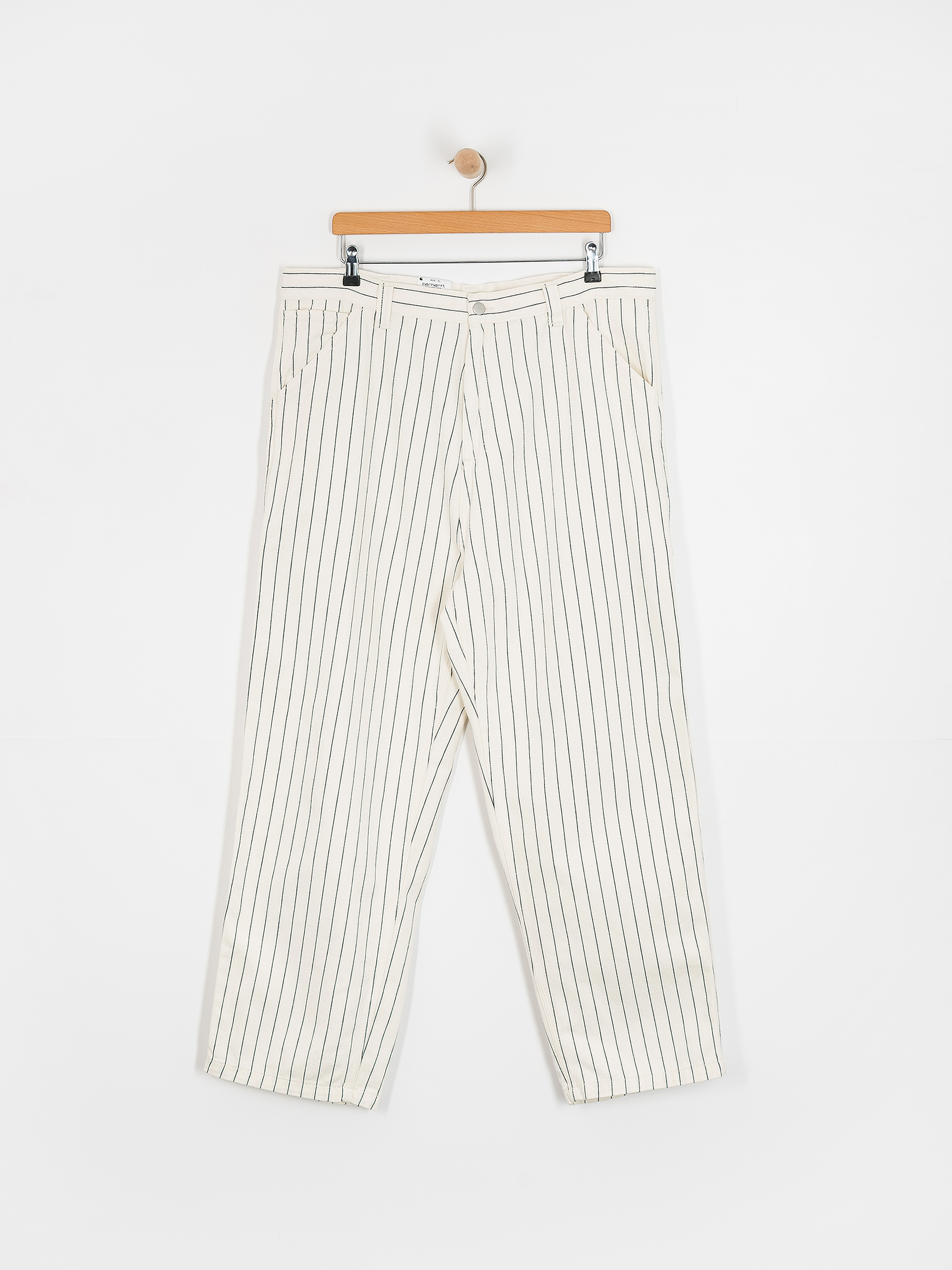 Carhartt OG SINGLE KNEE PANT ストライプ Men's Carhartt WIP OG Single Knee Pant - Black/Wax Seaton