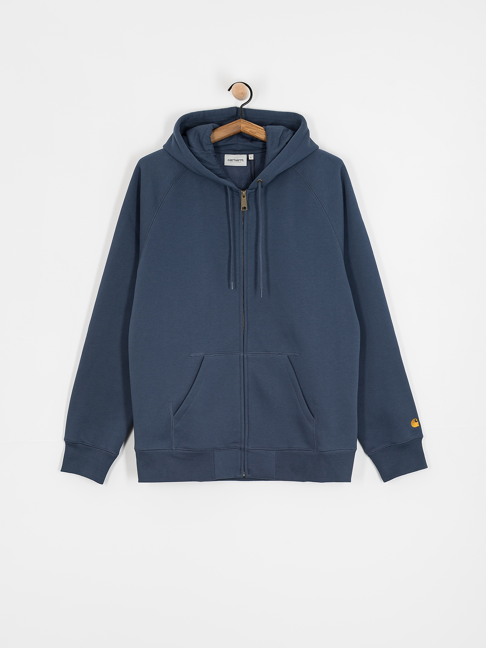 Carhartt WIP Hoodie Chase ZHD - navy blue (dusky blue/gold)