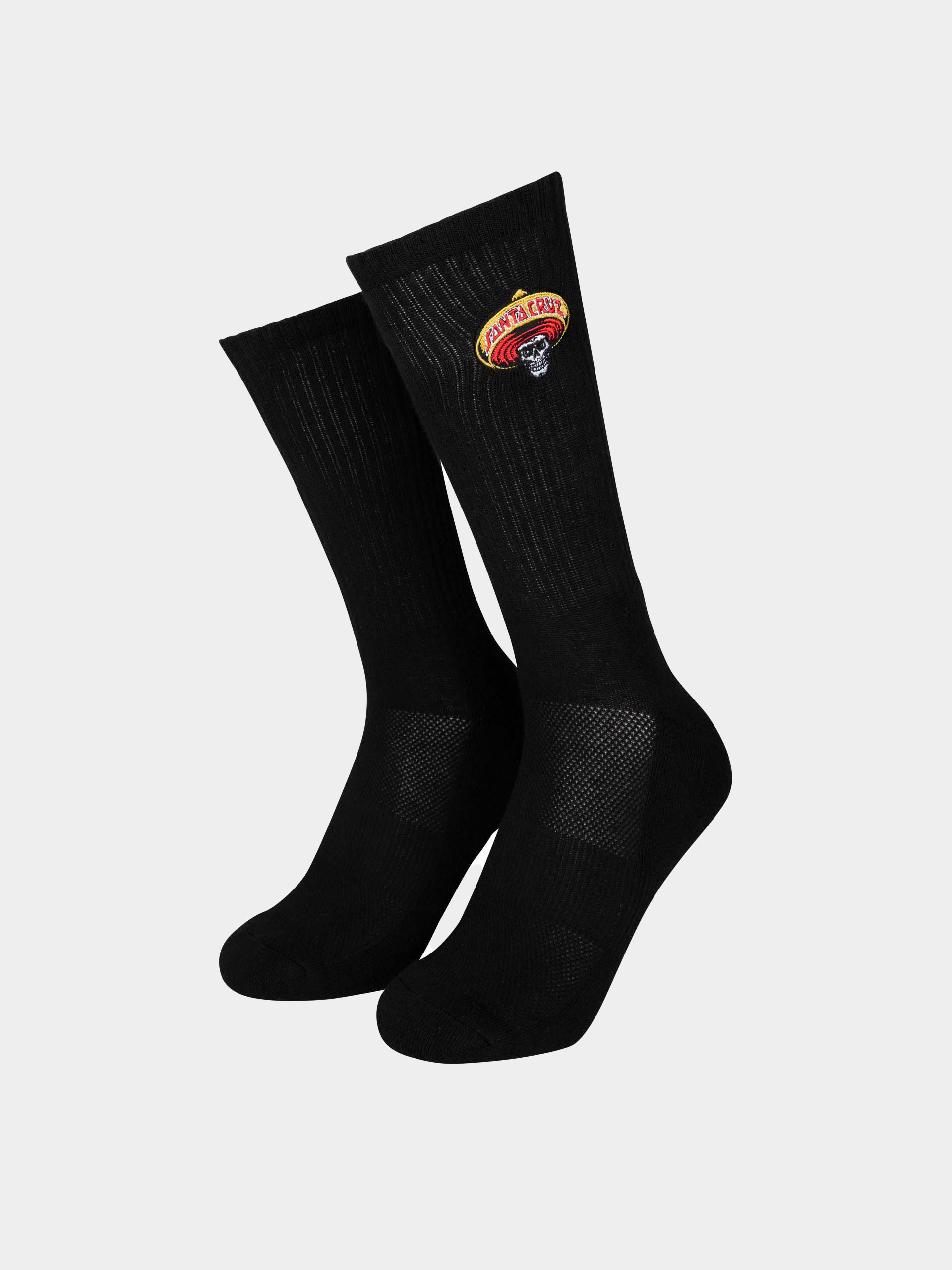 Santa Cruz Socks Guzman Skull (black)