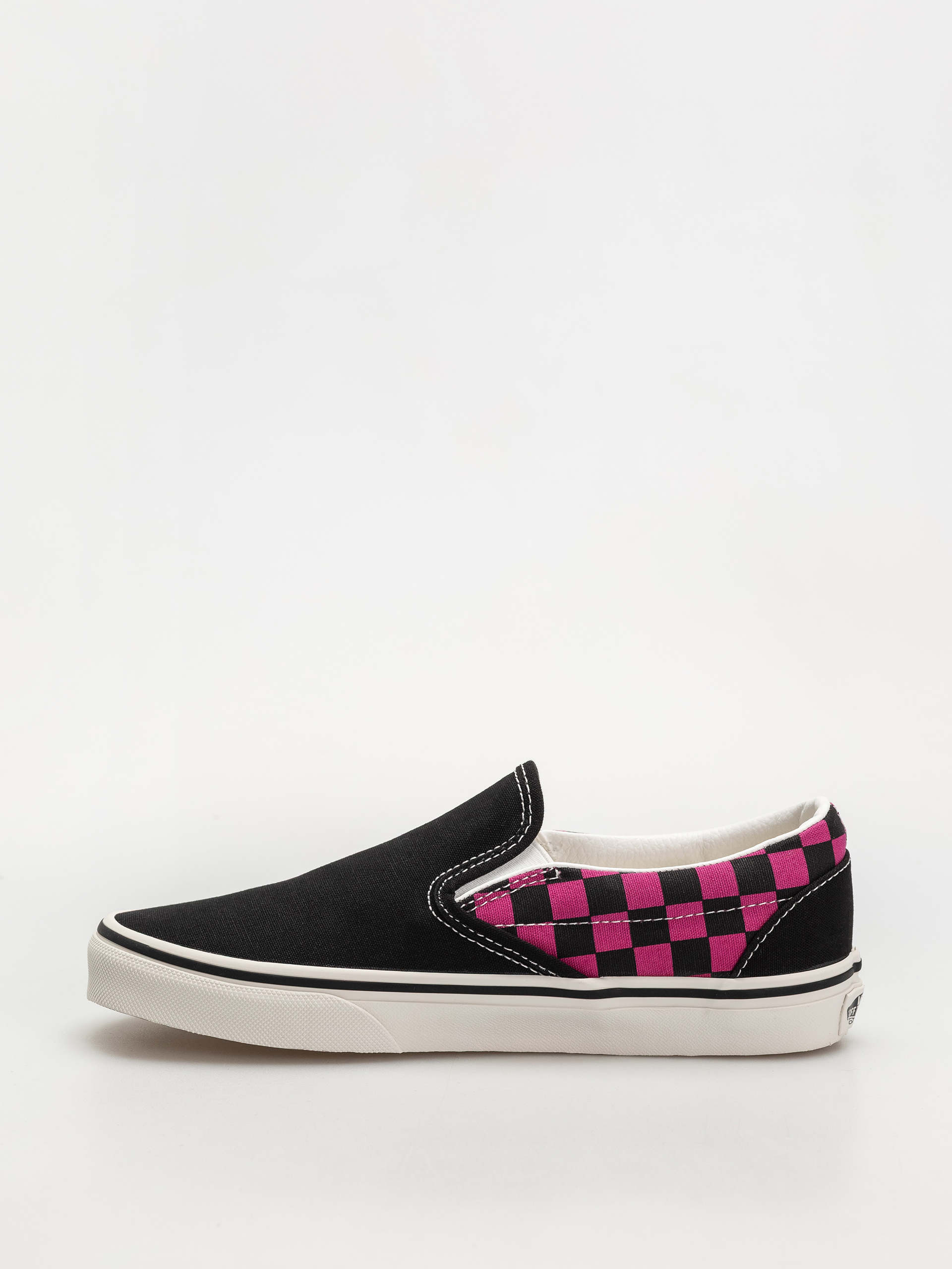 Vans Classic Slip On Shoes (pop check raspberry rose)