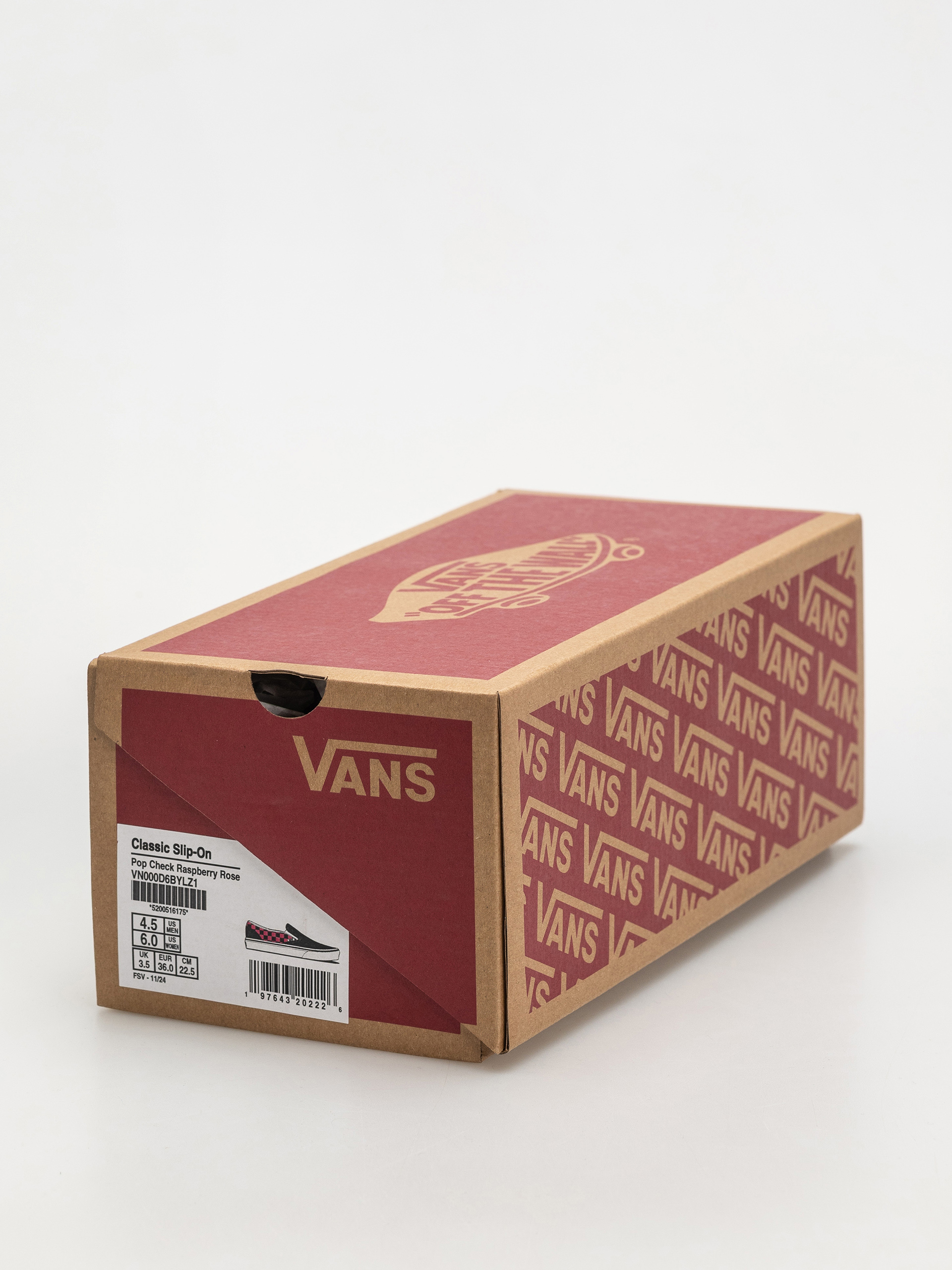 Vans Classic Slip On Schuhe (pop check raspberry rose)