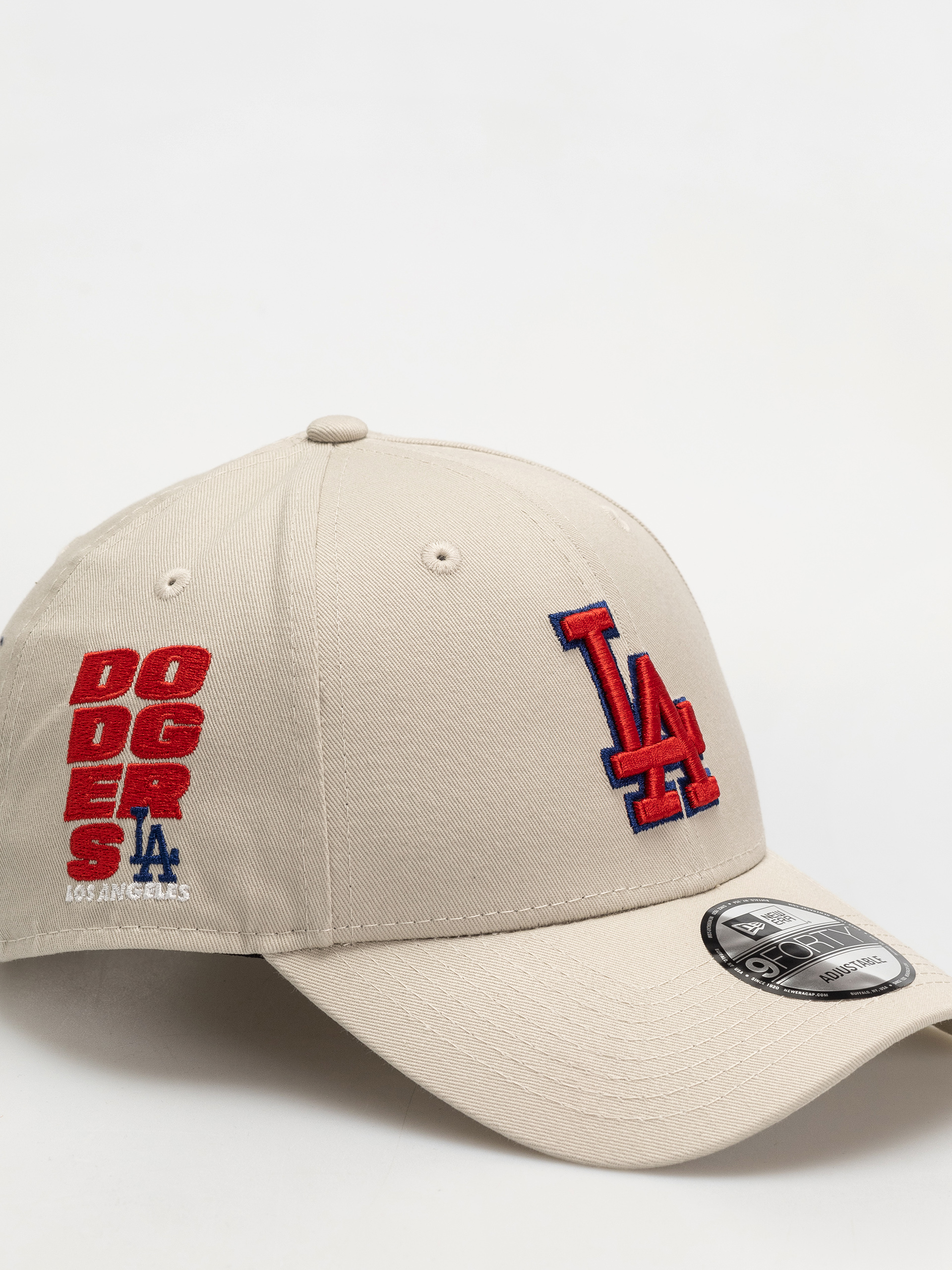 【即発可】New Era★LA Dodgers Side Patch 9Forty Cap ベージュ New Era Side Patch 9Forty La Dodgers Cap - beige (light beige)