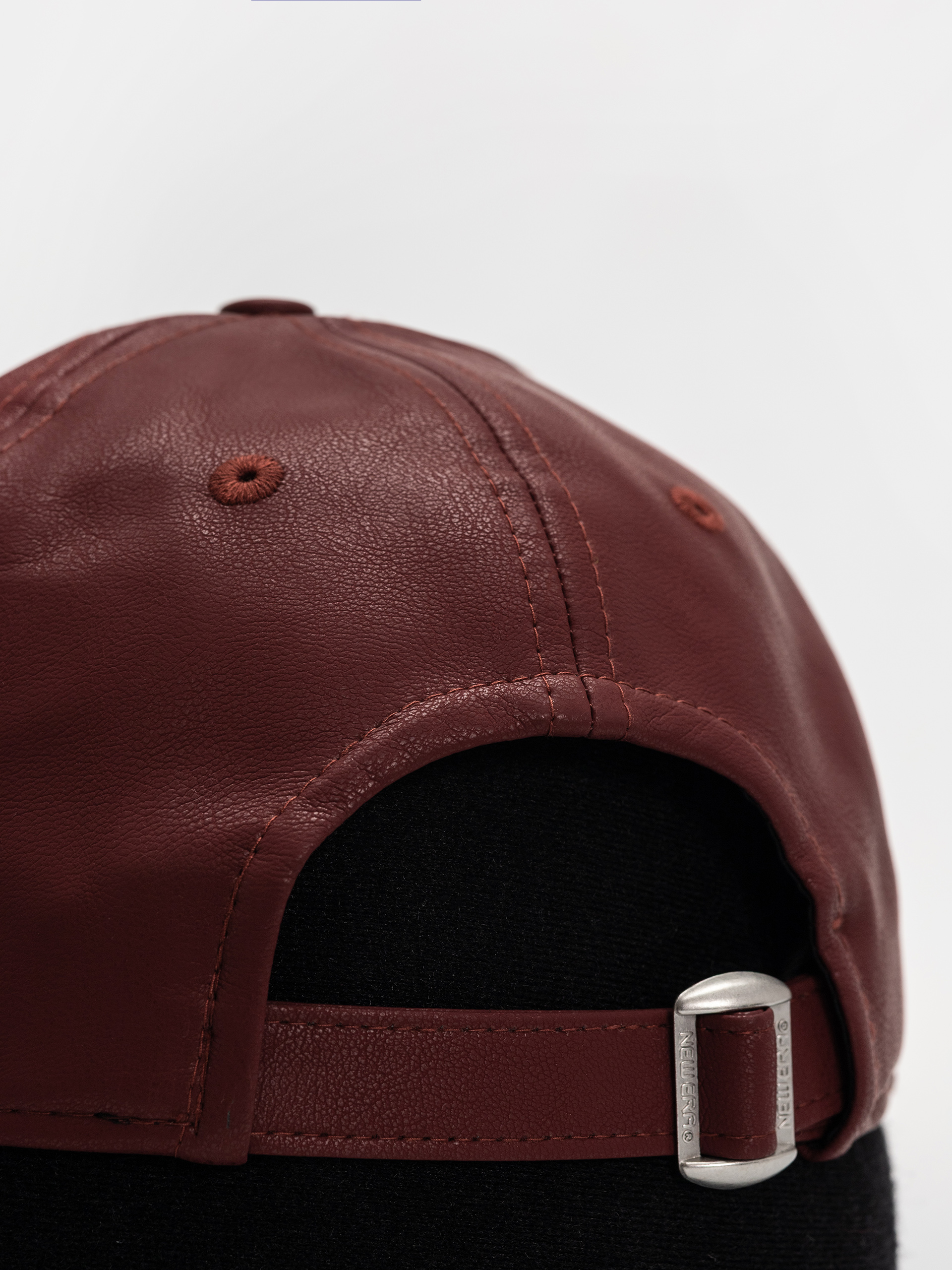 New Era Crinkled Pu 9Forty New York Yankees Wmn Cap (dark red)