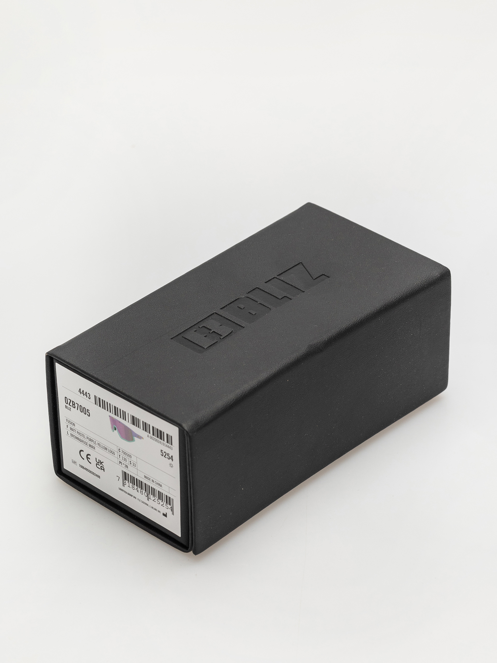 Bliz Fusion Sunglasses (matt pastel purple w yellow logo matt mint jawbone + spare jawbone in yellow/brown w pink multi)