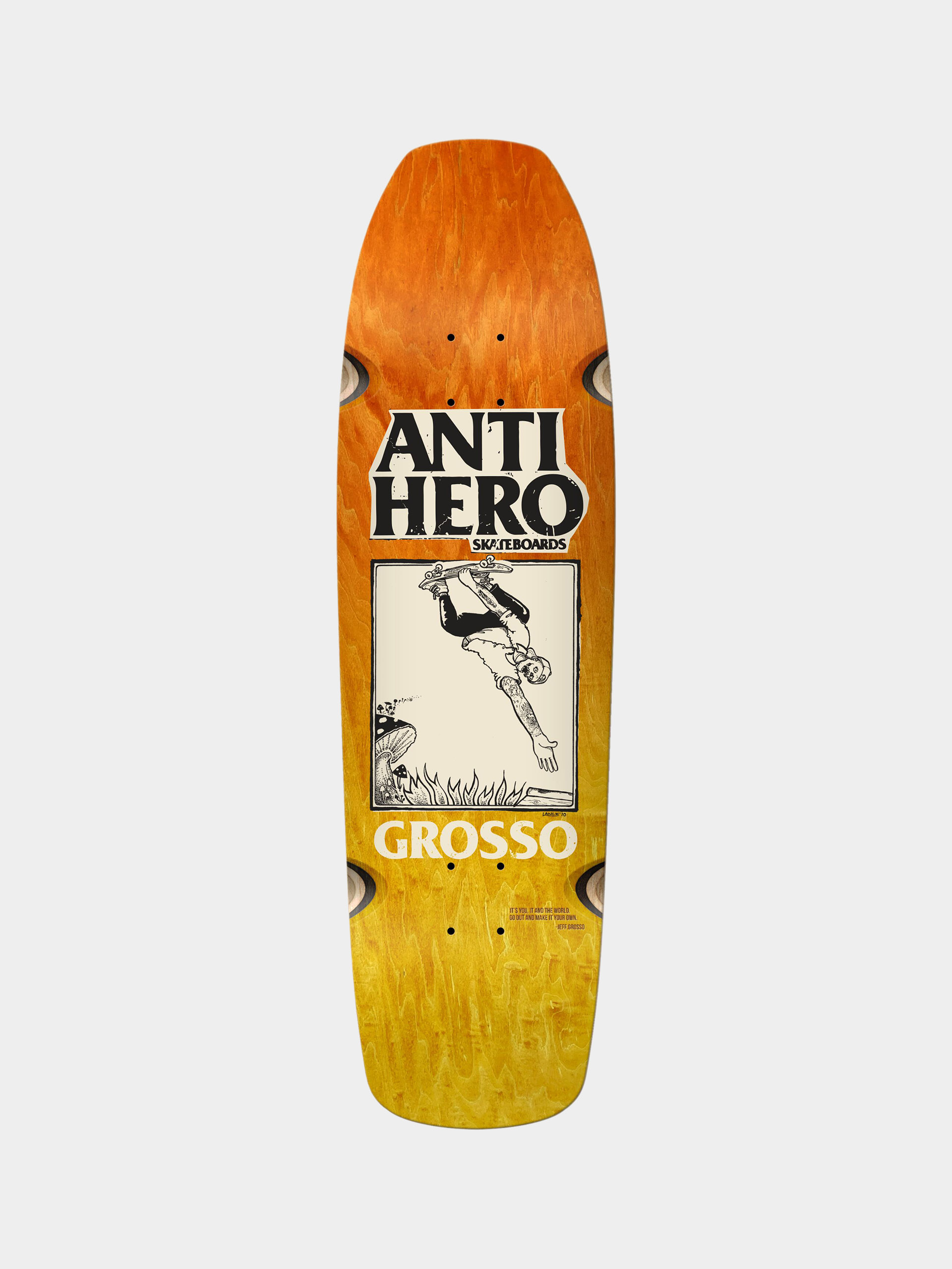 Antihero Deck SSD25 Gross Fade WW (orange/yellow)
