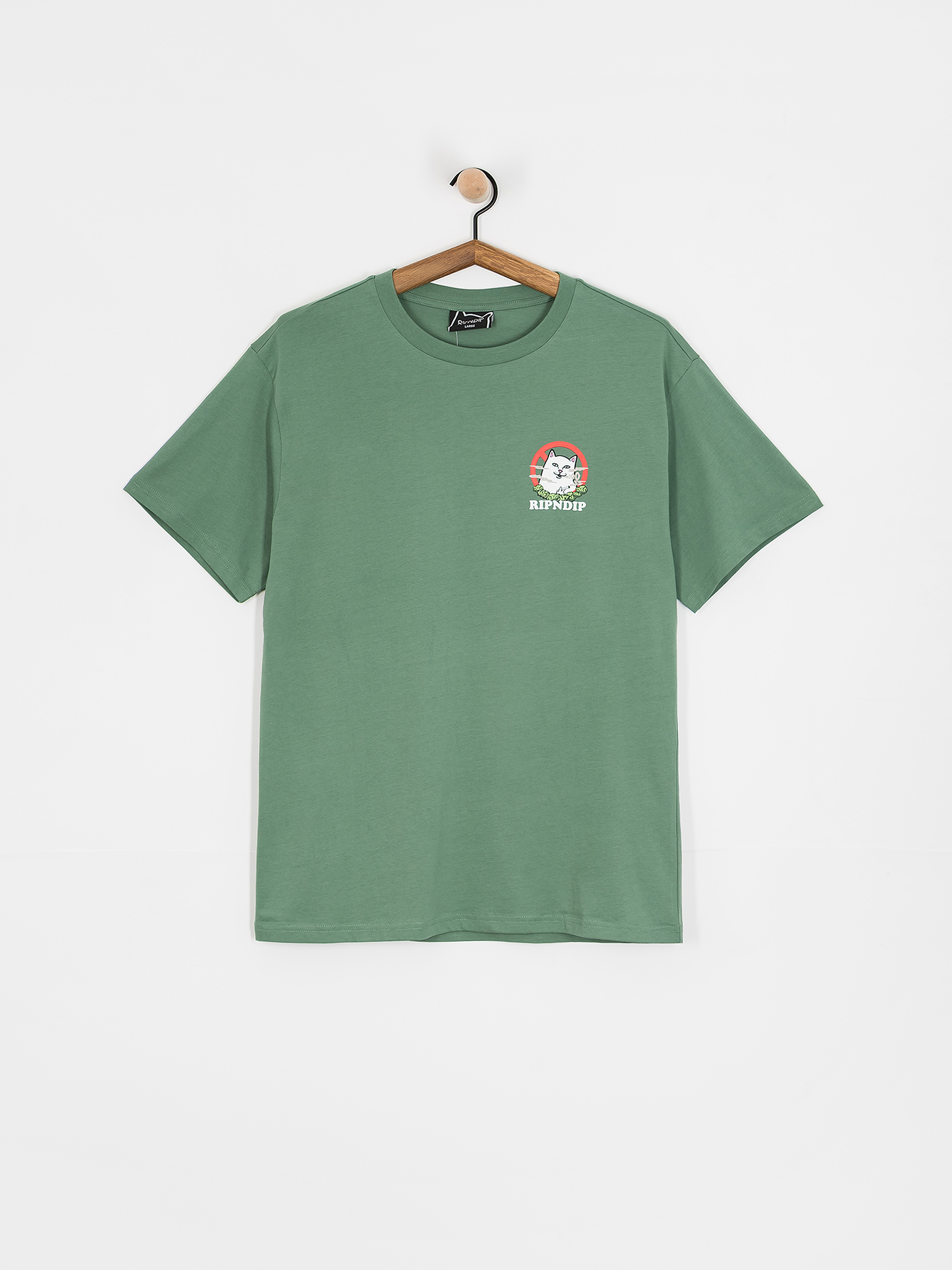 RipNDip T-Shirt No Smoking - Grün (light olive)