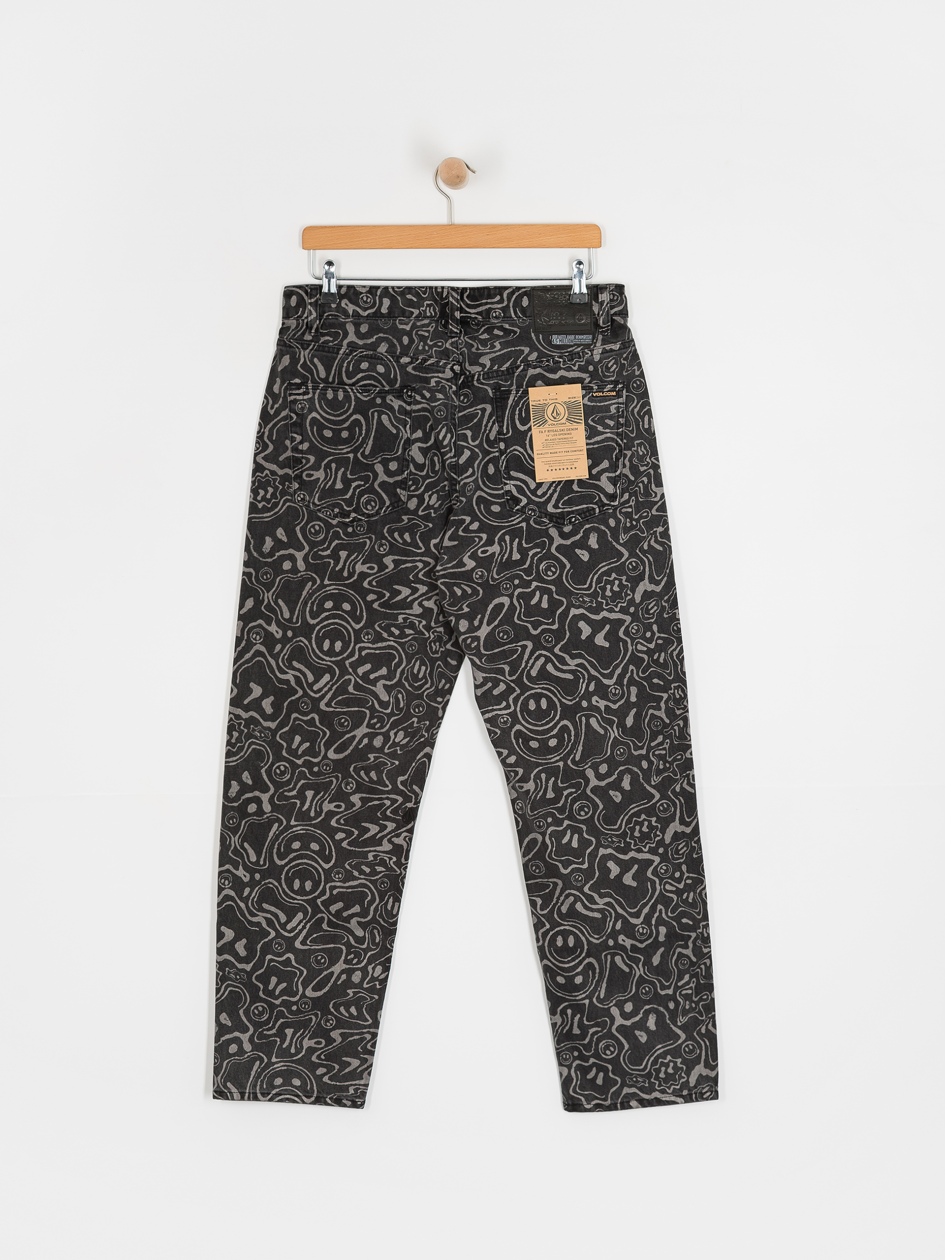 Volcom Pants Fa F Rygalski (black print)