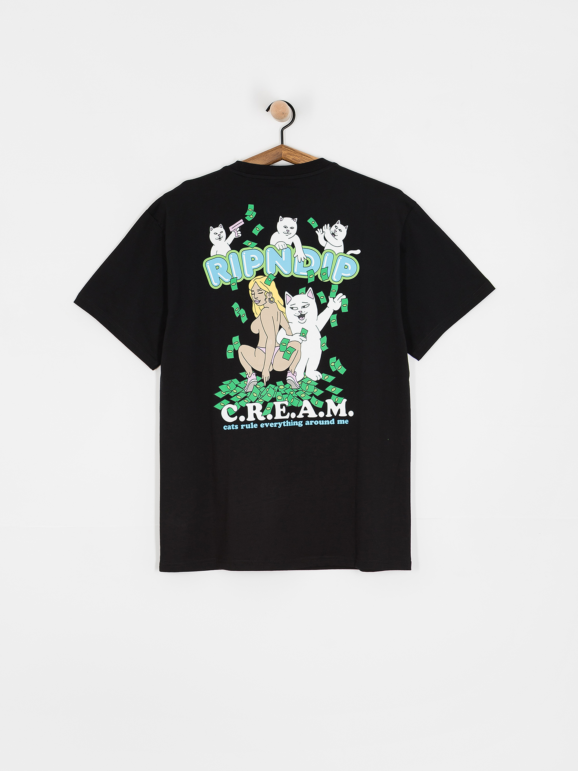 RipNDip T-Shirt Club Cream - Schwarz (black)