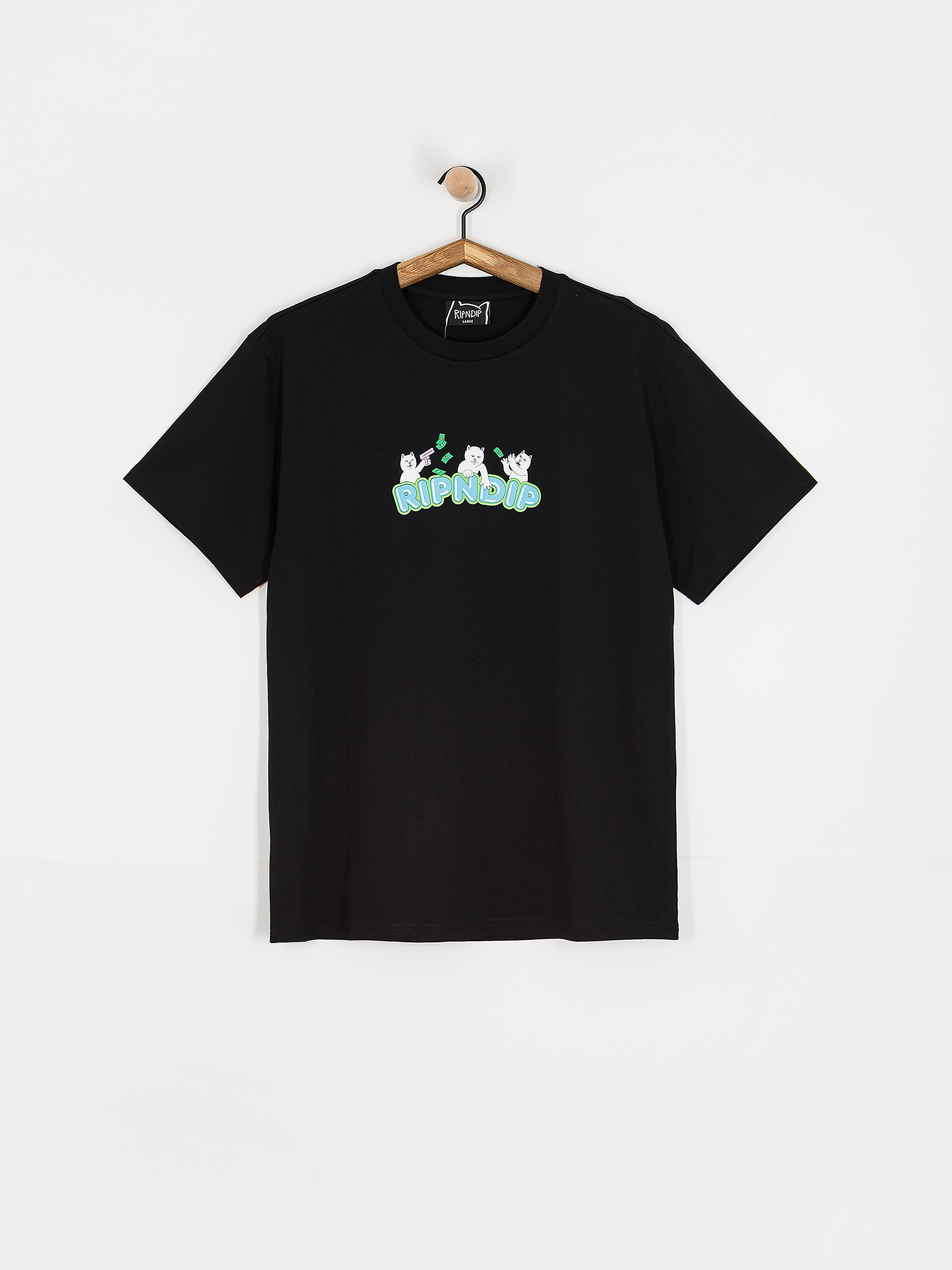 RipNDip T-Shirt Club Cream (black)