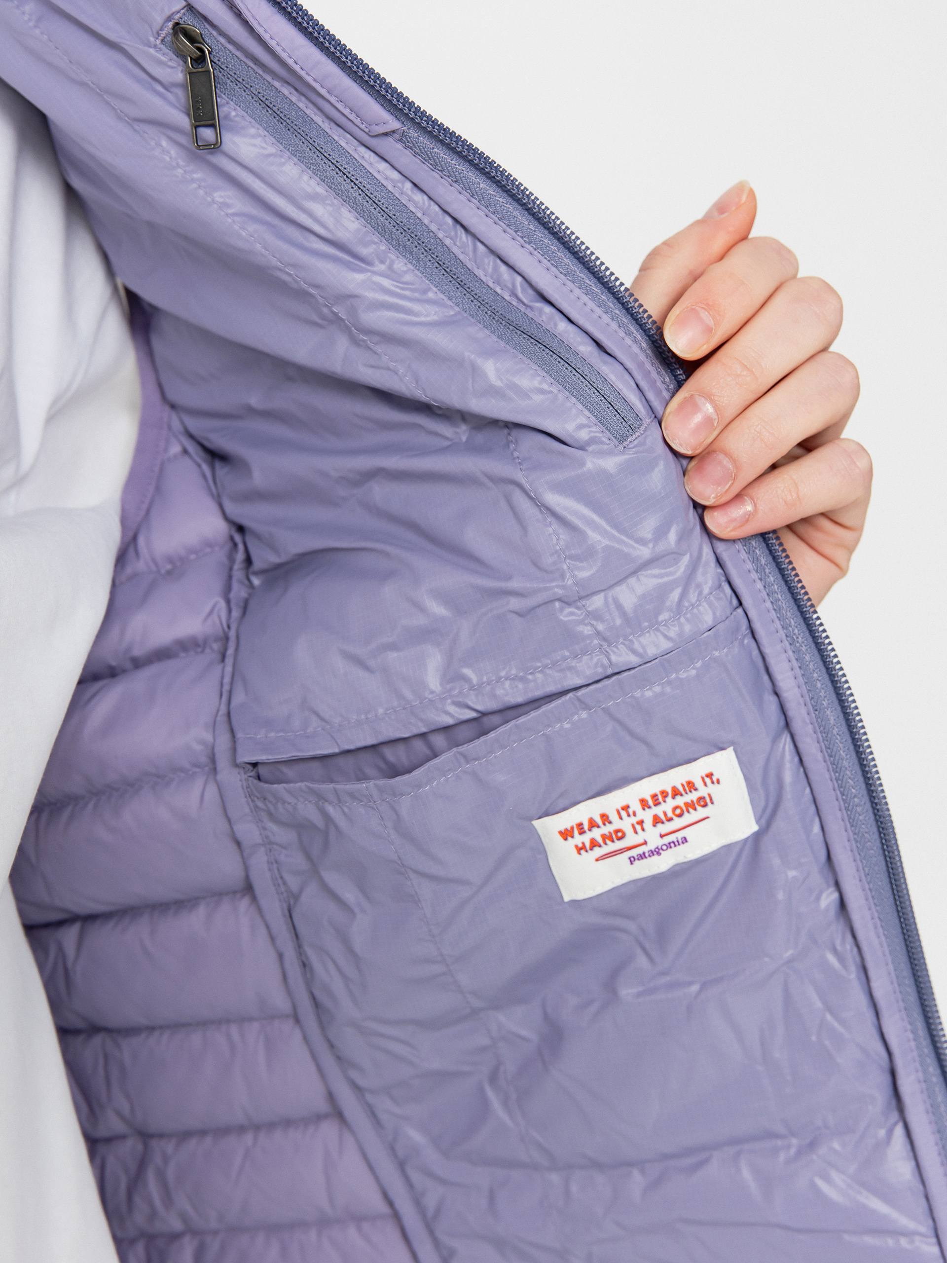 Patagonia Down Sweater Wmn Weste (concrete purple)