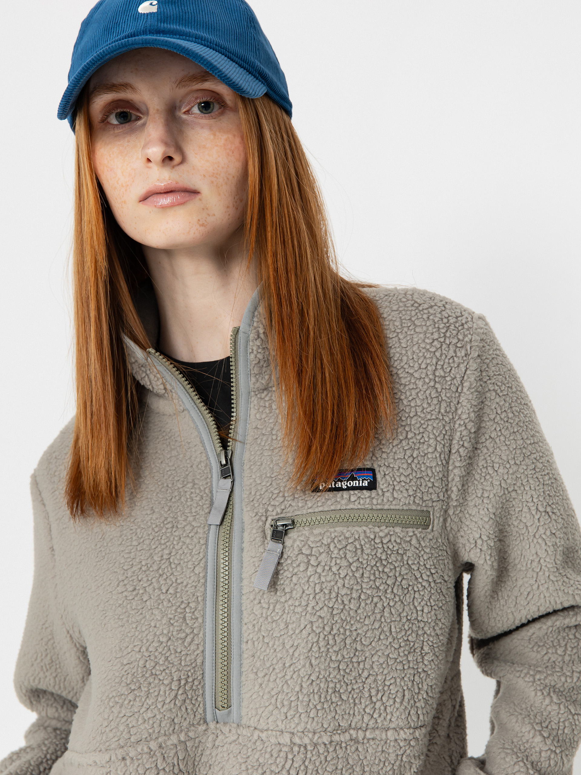 Damen Patagonia Retro Pile Marsupial Fleece Jacke (river rock green)