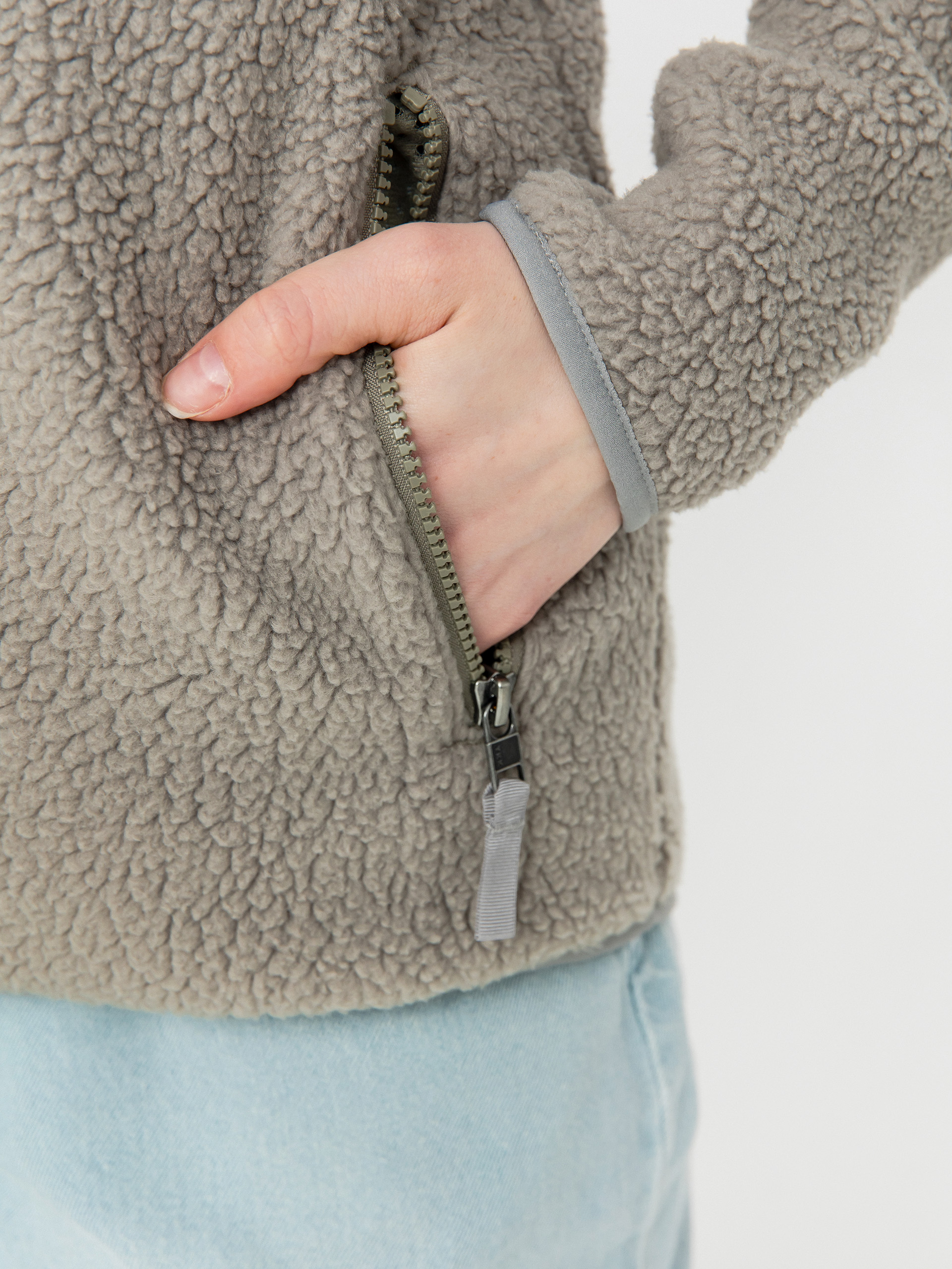 Damen Patagonia Retro Pile Marsupial Fleece Jacke (river rock green)