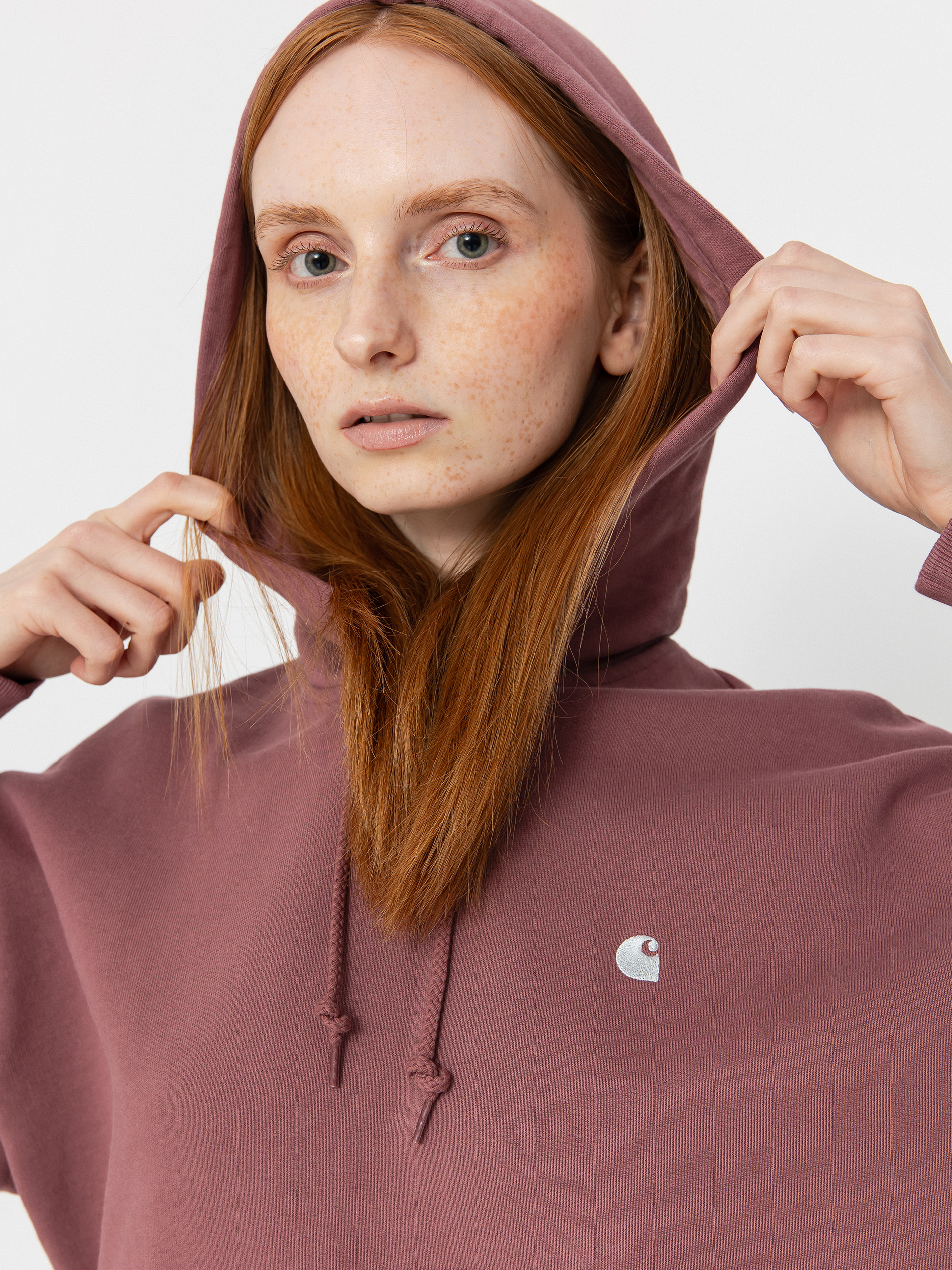 Carhartt WIP Casey HD Wmn Hoodie (dusky pink/silver)