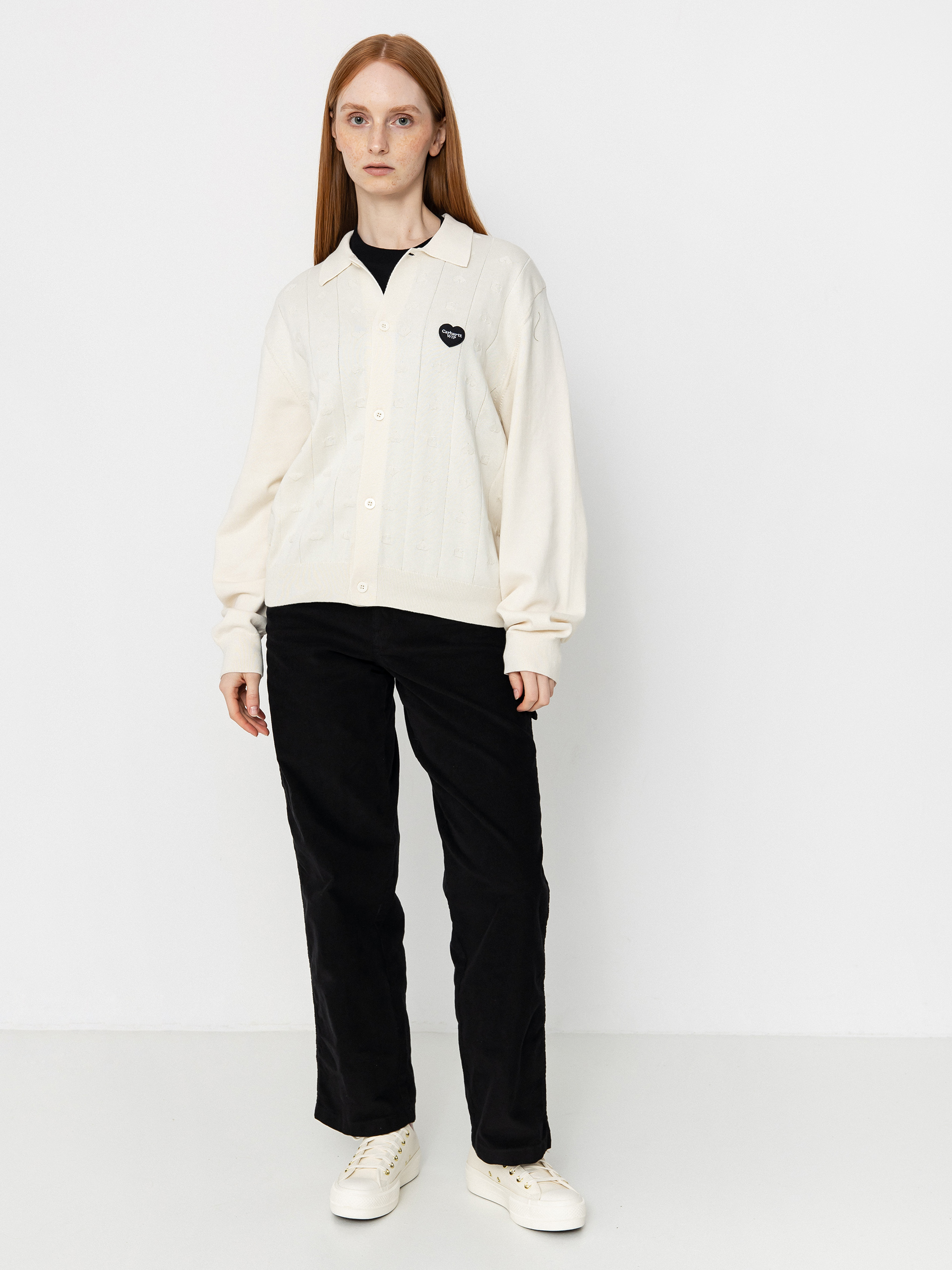 Carhartt WIP Baru Cardigan Sweater - black (baru jacquard black)