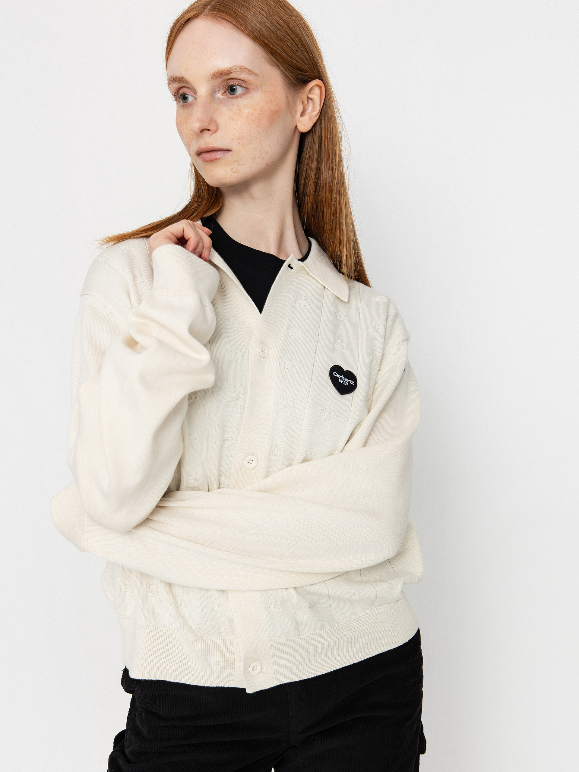 Carhartt WIP Drewe Cardigan Wmn Pulli (natural)