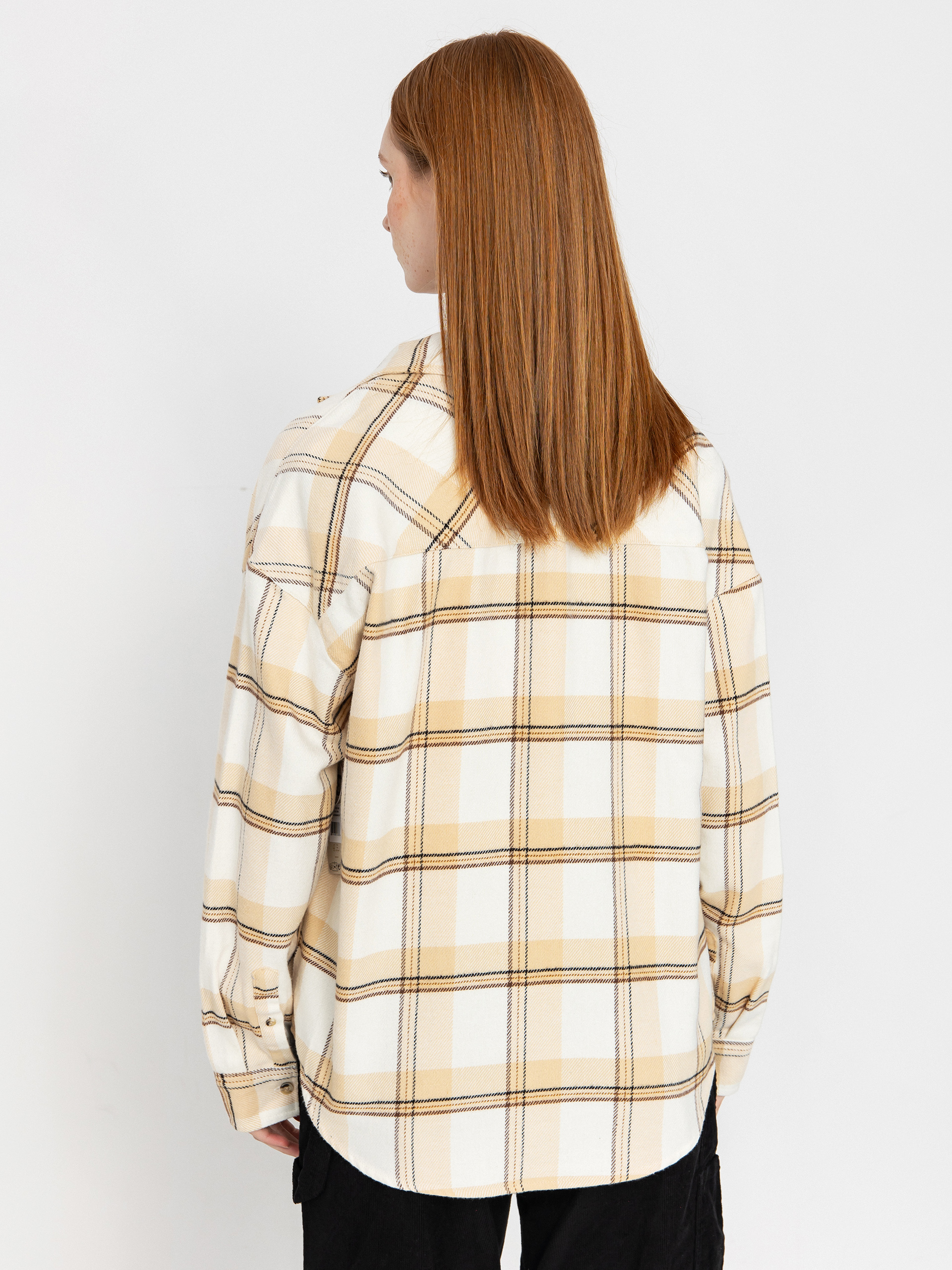 Brixton Bowery Classic Flannel Wmn Hemd (off white/semolina/washed copp)