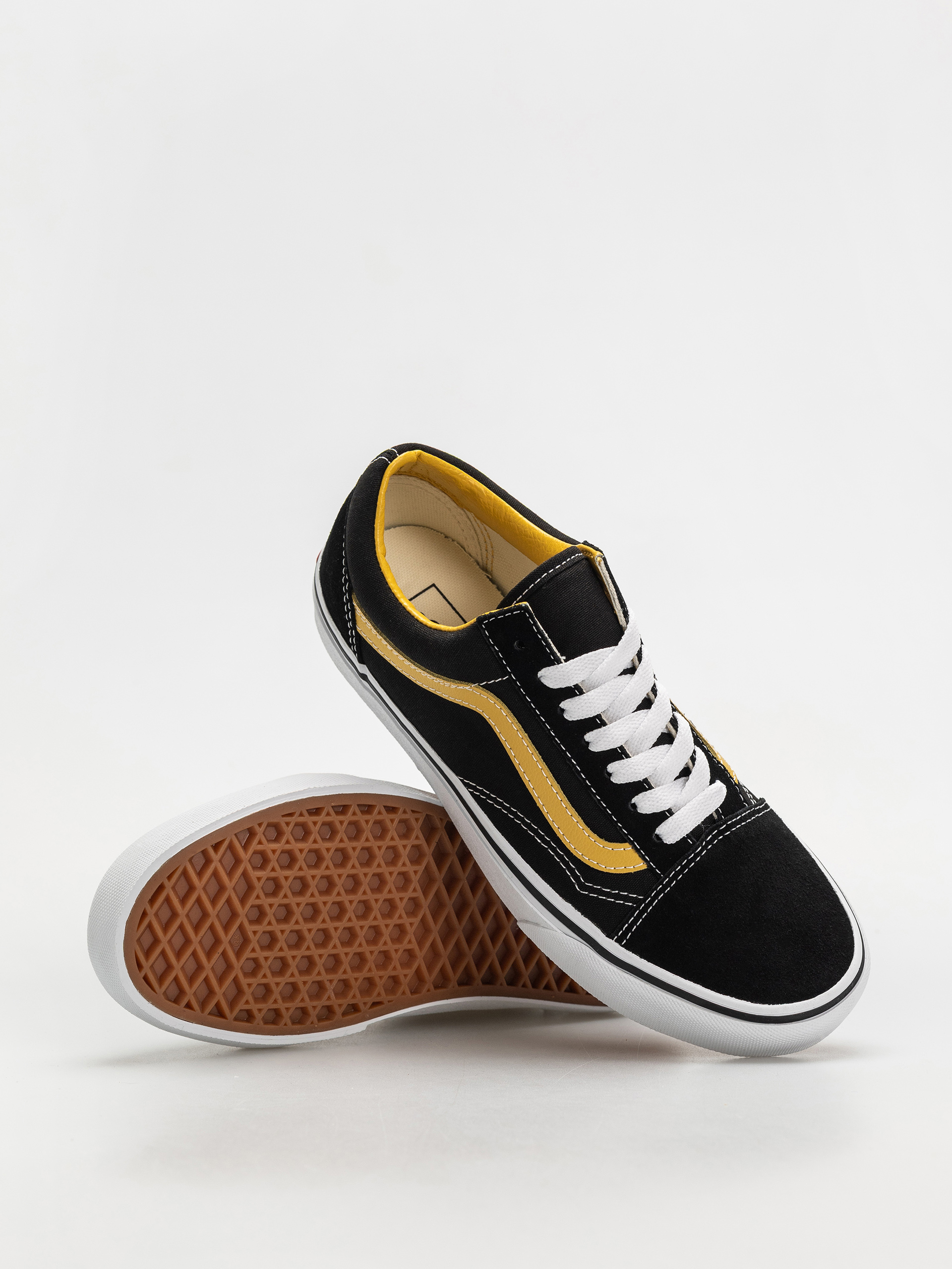 black and gold vans old skool
