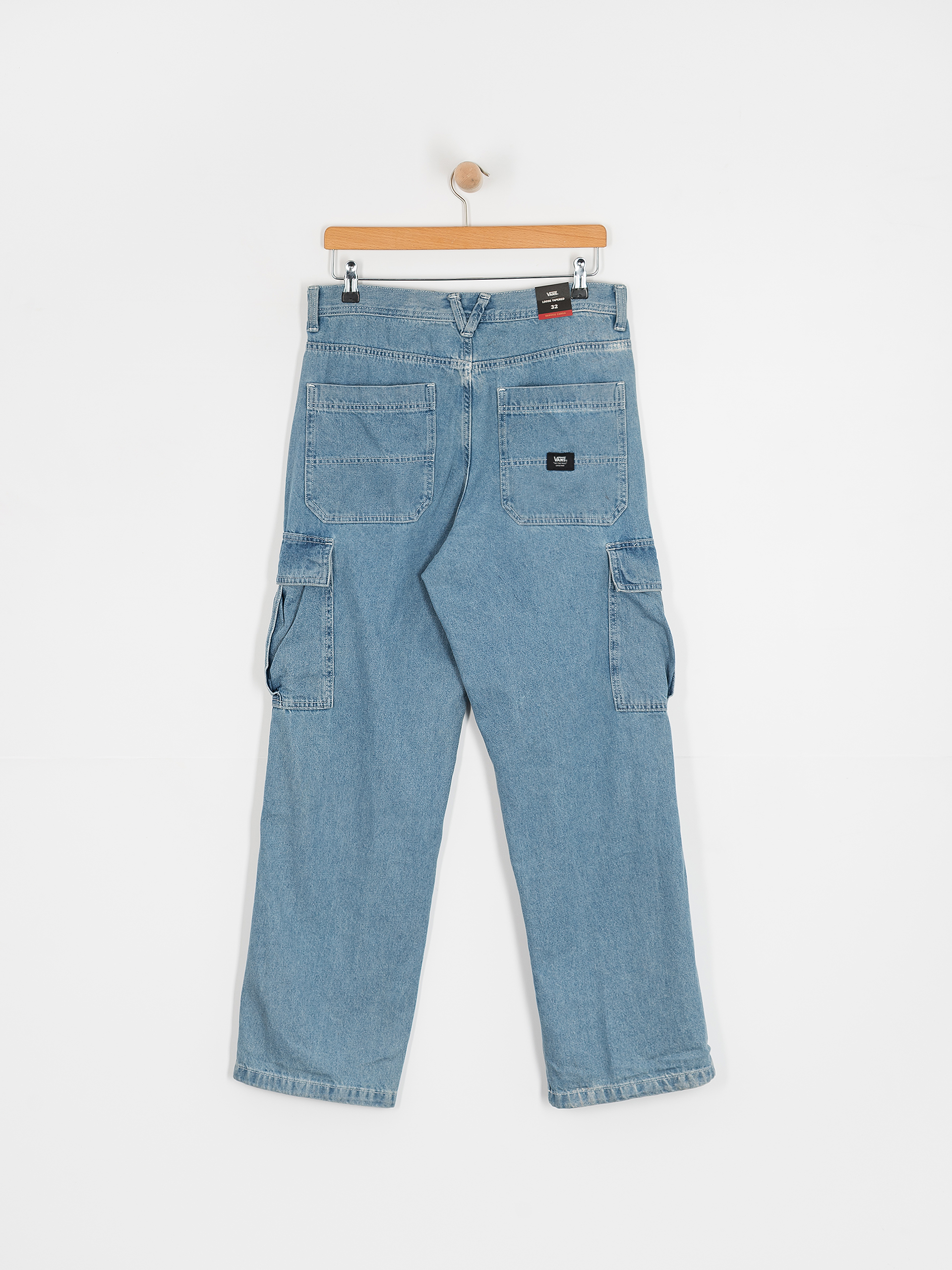 Vans Service Cargo Loose Denim Hose (stonewash/blue)