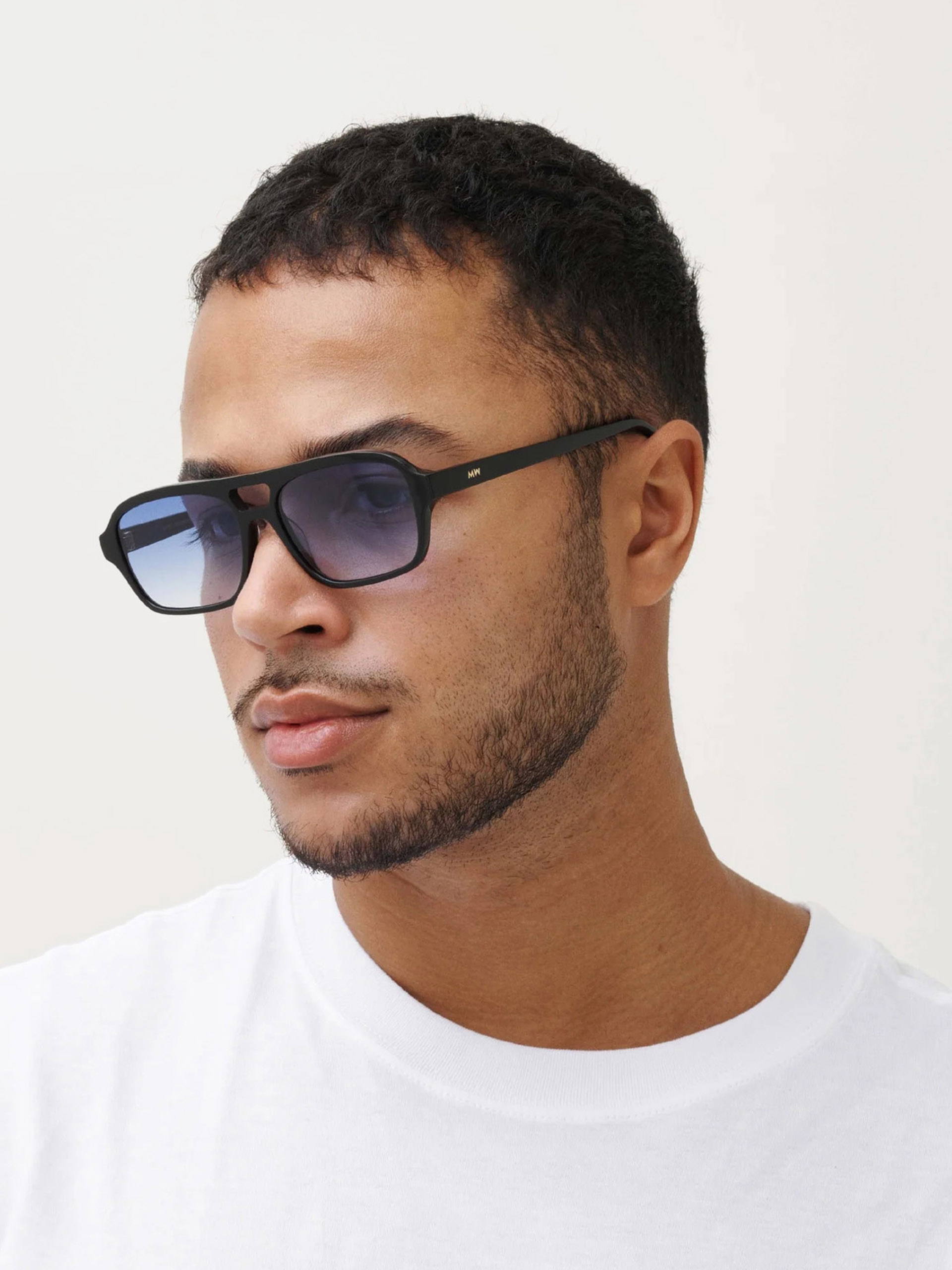 MessyWeekend Sunglasses Burt (black/gradient blue)