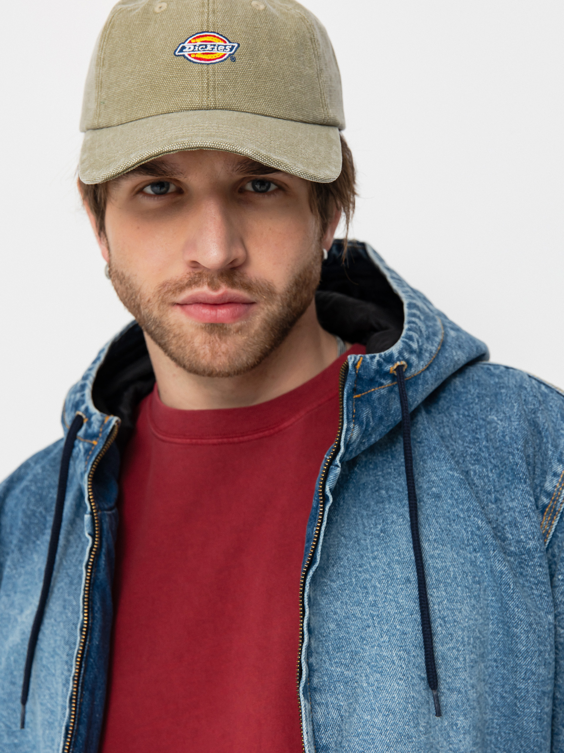 Dickies Hooded Jacket (rinsed blue w/ fade)