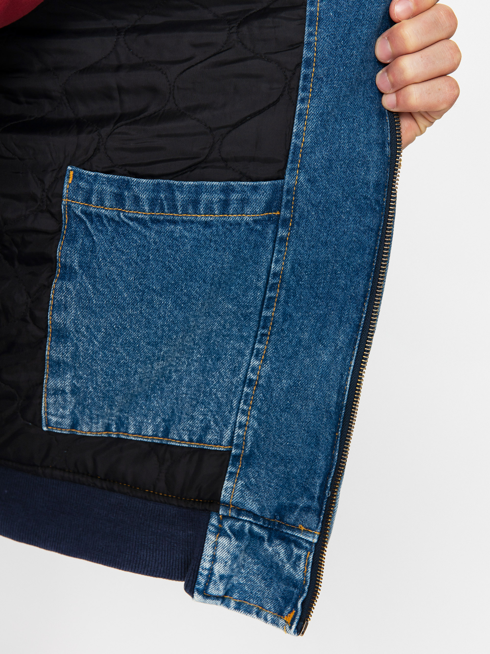 Dickies Hooded Jacket (rinsed blue w/ fade)